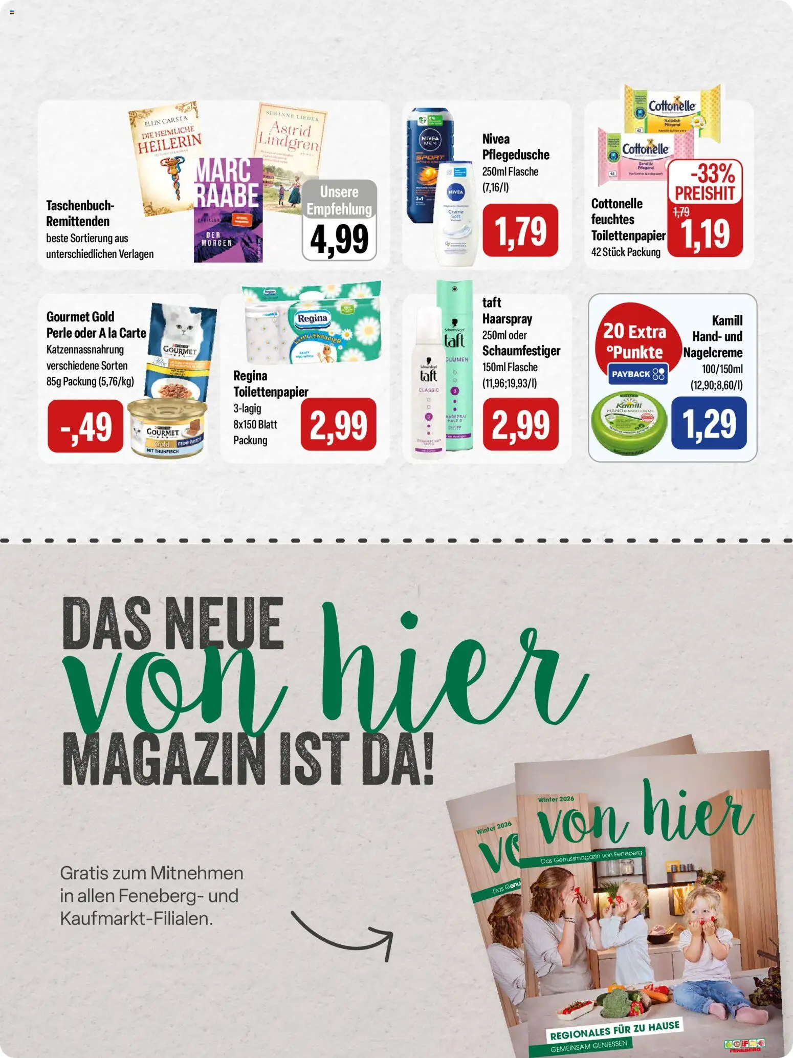 Feneberg Angebote – gültig ab 19.03.2026 | Seite: 15 | Produkte: Thunfisch, Creme, Toilettenpapier, Feuchtes Toilettenpapier