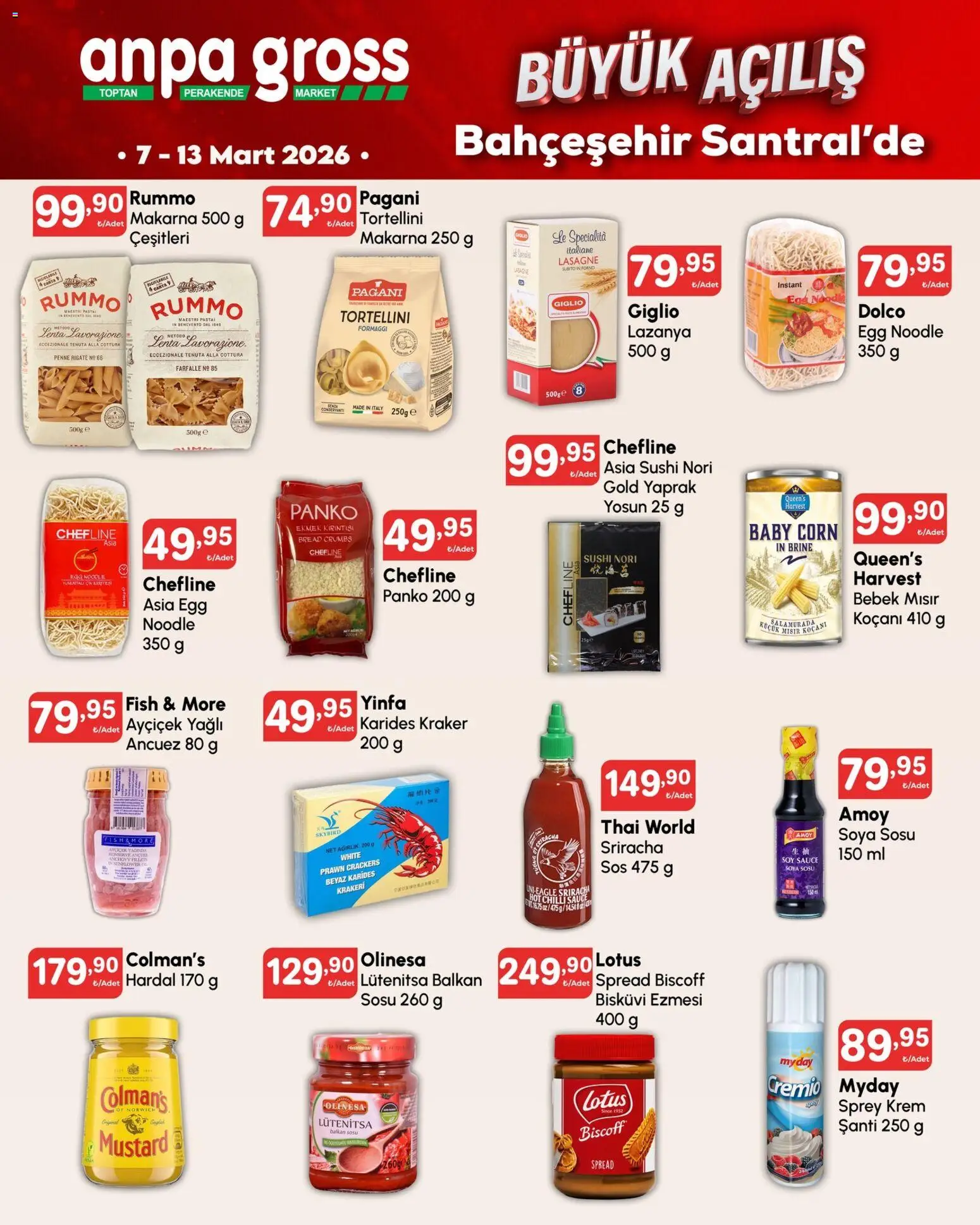 Anpa Gross - Katalog Büyük açılış 2 - 07.03.2026 tarihinden itibaren geçerlidir | Sayfa: 8 | Ürünler: Hardal, Ekmek, Mısır, Ağırlık