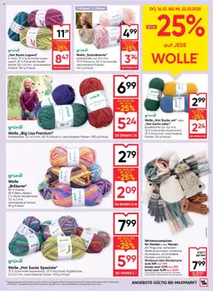 Maximarkt Flugblatt ab 16.10.2025 gültig | Seite: 21 | Produkte: Schal, Handschuhe