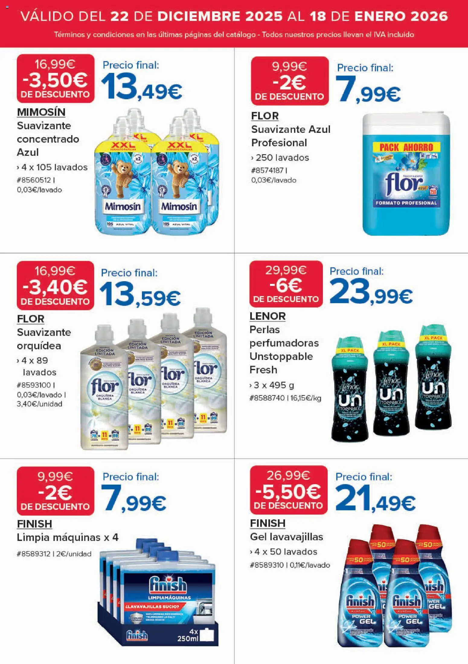 Costco catálogo │ válido desde el 22.12.2025 | Página: 13 | Productos: Suavizante, Lavavajillas