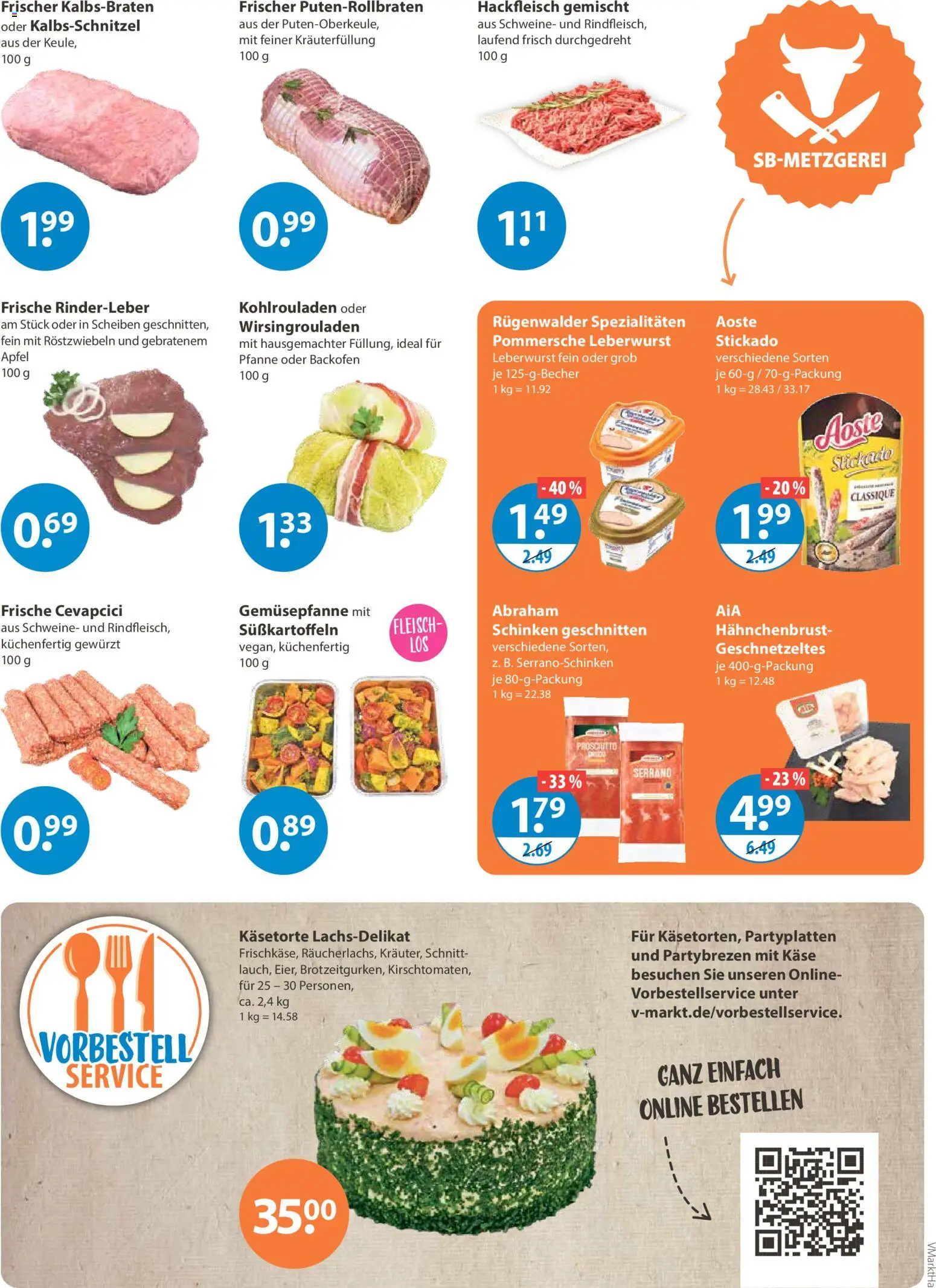 V-Markt - Hallertau / Oberpfalz – gültig ab 19.02.2026 | Seite: 3 | Produkte: Cevapcici, Backofen, Hackfleisch, Hahnchenbrust