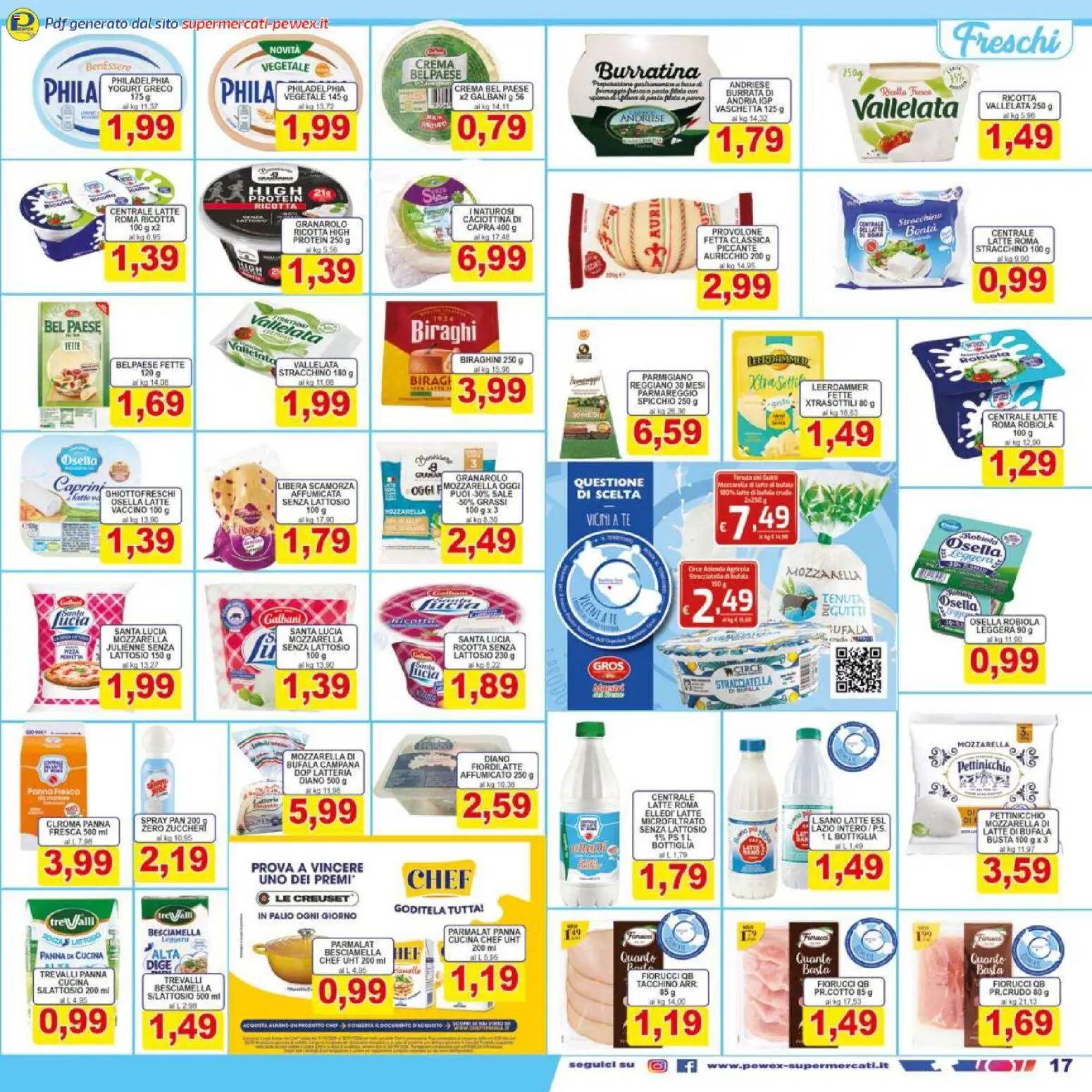 Volantino Pewex del 06.12.2025 | Pagina: 17 | Prodotti: Tè, Latte, Burrata, Stracciatella
