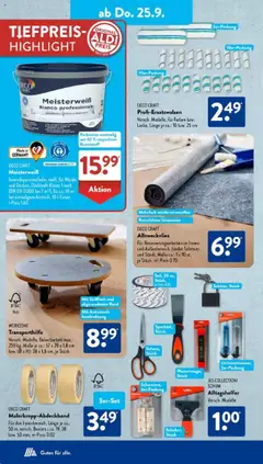 Aldi Süd Prospekt 	 – gültig ab 22.09.2025 | Seite: 8 | Produkte: Wandfarbe