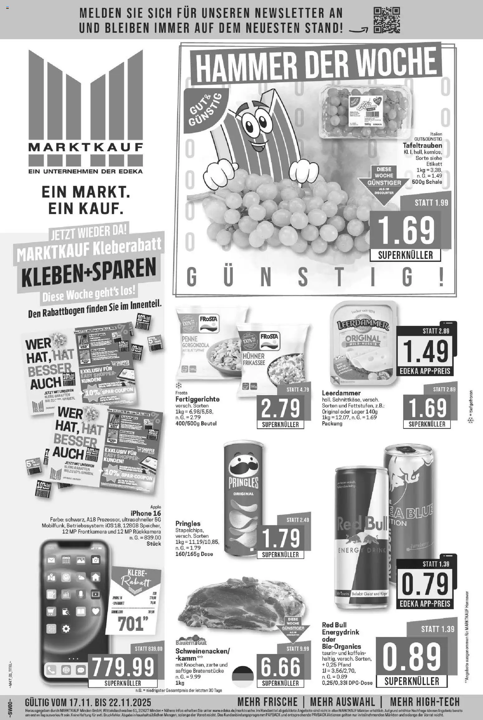 Marktkauf Prospekt 	 – gültig ab 17.11.2025 | Seite: 1
