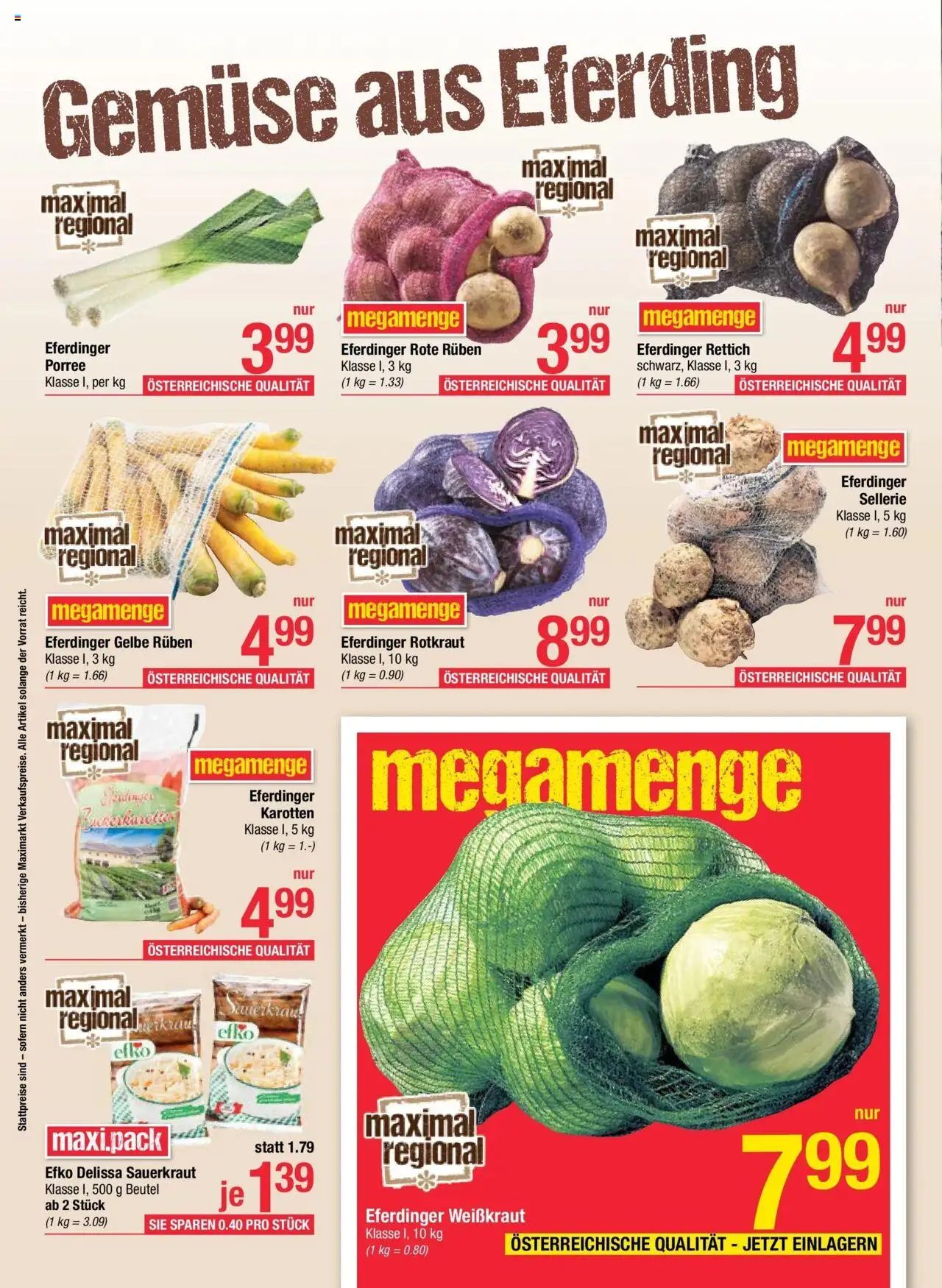 Maximarkt Haid, Linz gültig ab 06.10.2025 | Seite: 4 | Produkte: Gemüse