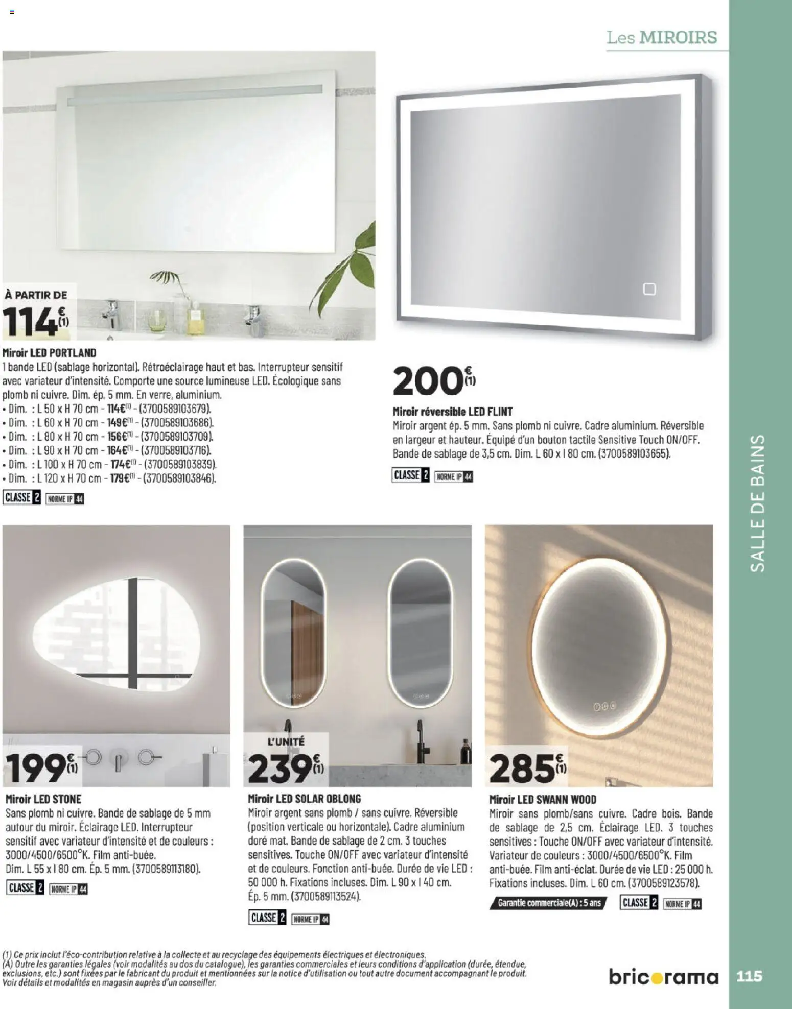 {H1} | Page: 115 | Produits: Interrupteur, Miroir, Cadre