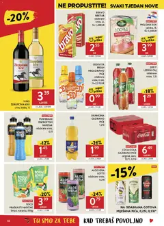 Konzum HR akciós újság - amely érvényes a következő dátumtól: 15.04.2026 | Oldal: 32 | Termékek: Malibu, Jameson, Cola, Aloe vera