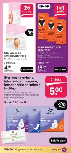 Etos - Folder - Voorbeeld van een folder van Etos, geldig van 15.12.2025 | Pagina: 108 | Producten: Kan, Ondergoed, Tissues