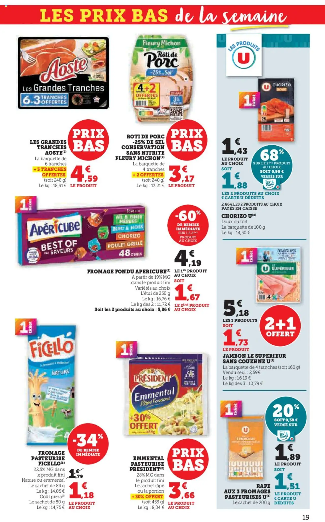 {H1} | Page: 19 | Produits: Ail, Emmental, Pizza, Noix