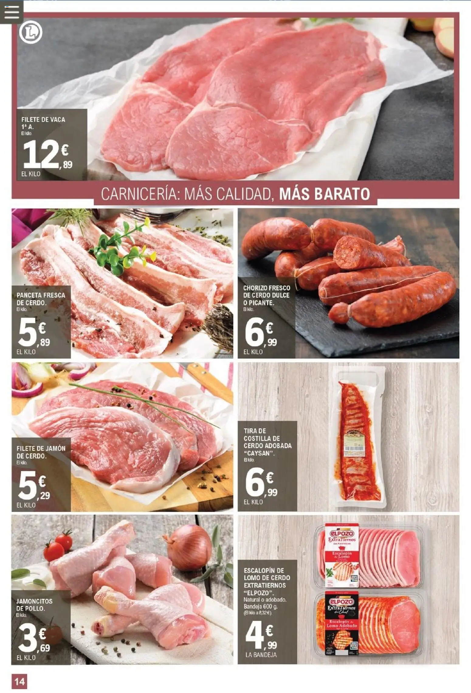 E.Leclerc folleto │ válido desde el 05.11.2025 | Página: 14 | Productos: Ηλεκτρικός φούρνος, Jamón, Filete, Bandeja