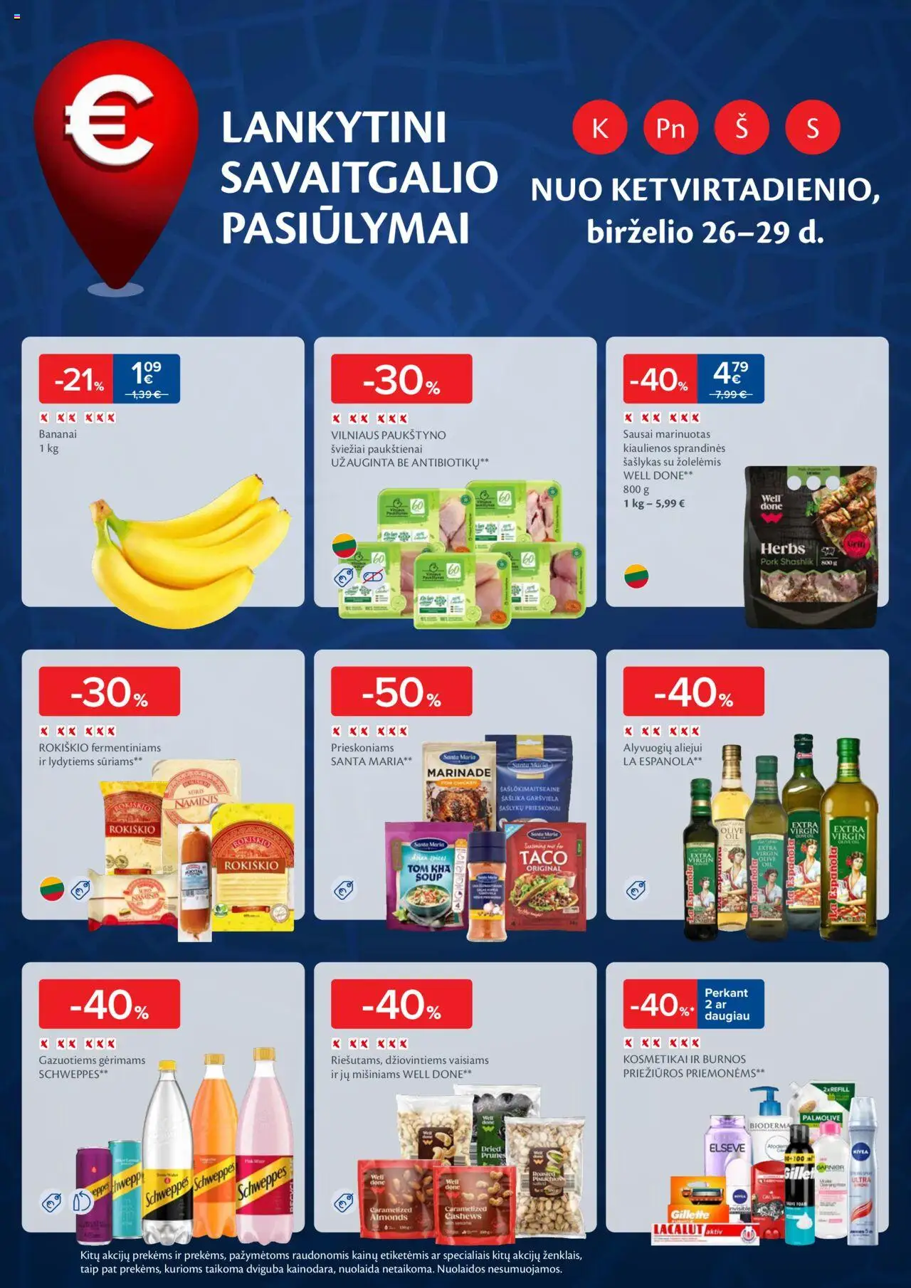 MAXIMA leidinys│galioja nuo 24.06.2025 | Puslapis: 48 | Prekių: Kiaulienos, Sūris, Prieskoniai, Bananai