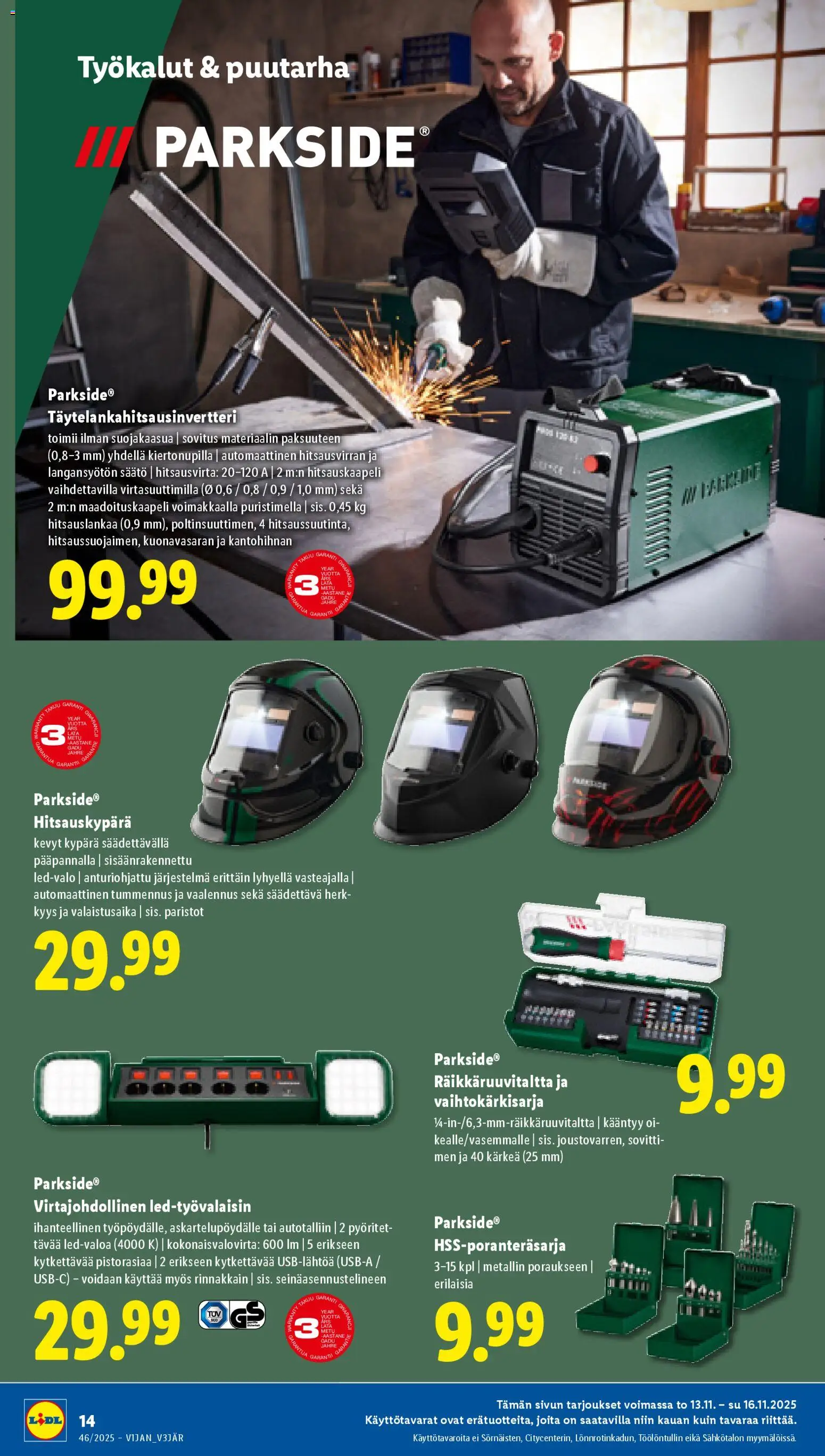 Lidl tarjoukset - Tampere – voimassa 13.11.2025 alkaen | Sivu: 16 | Tuotteet: Paristot