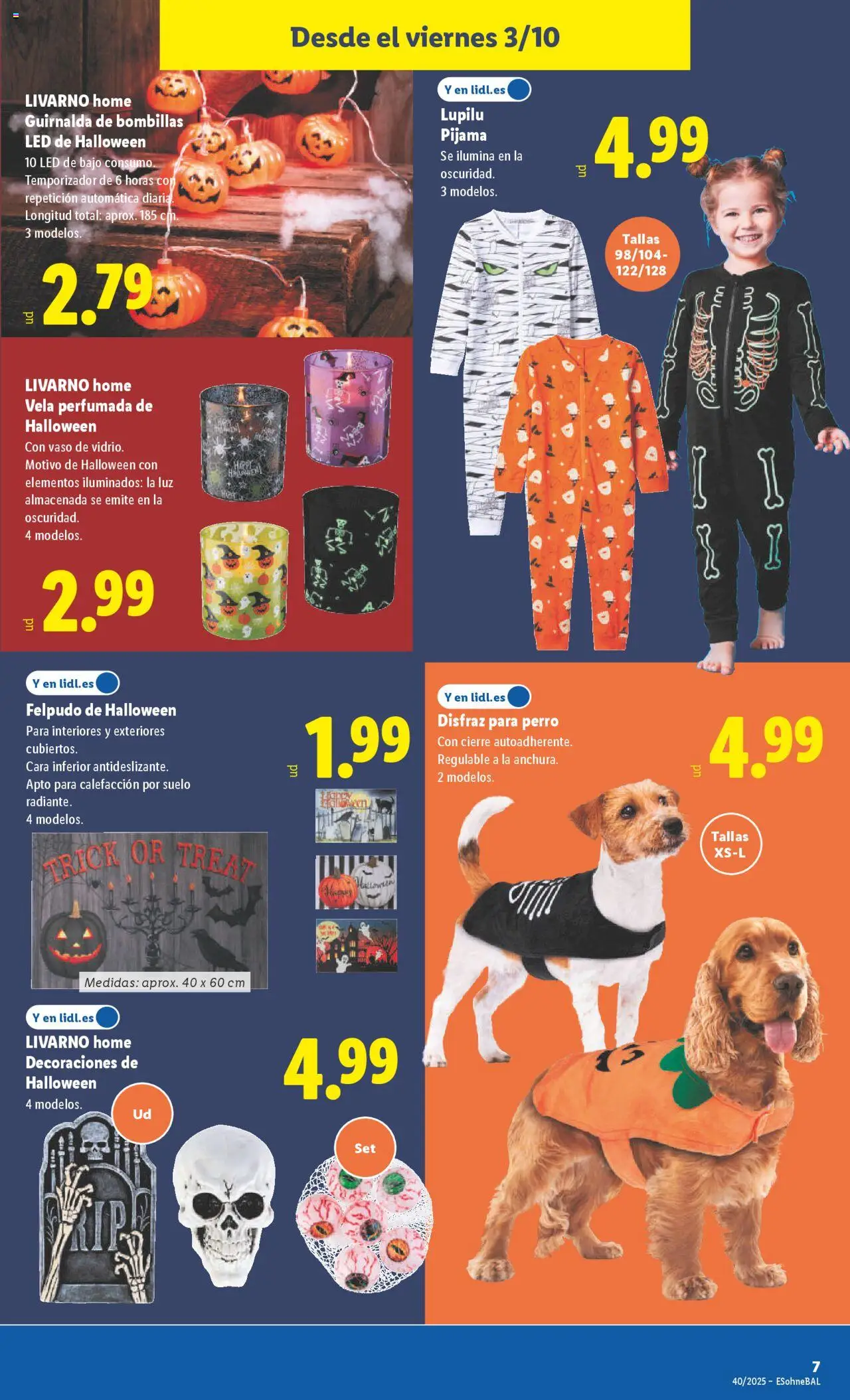 Lidl folleto de bazar │ válido desde el 29.09.2025 | Página: 11 | Productos: Pijama, Vela, Felpudo