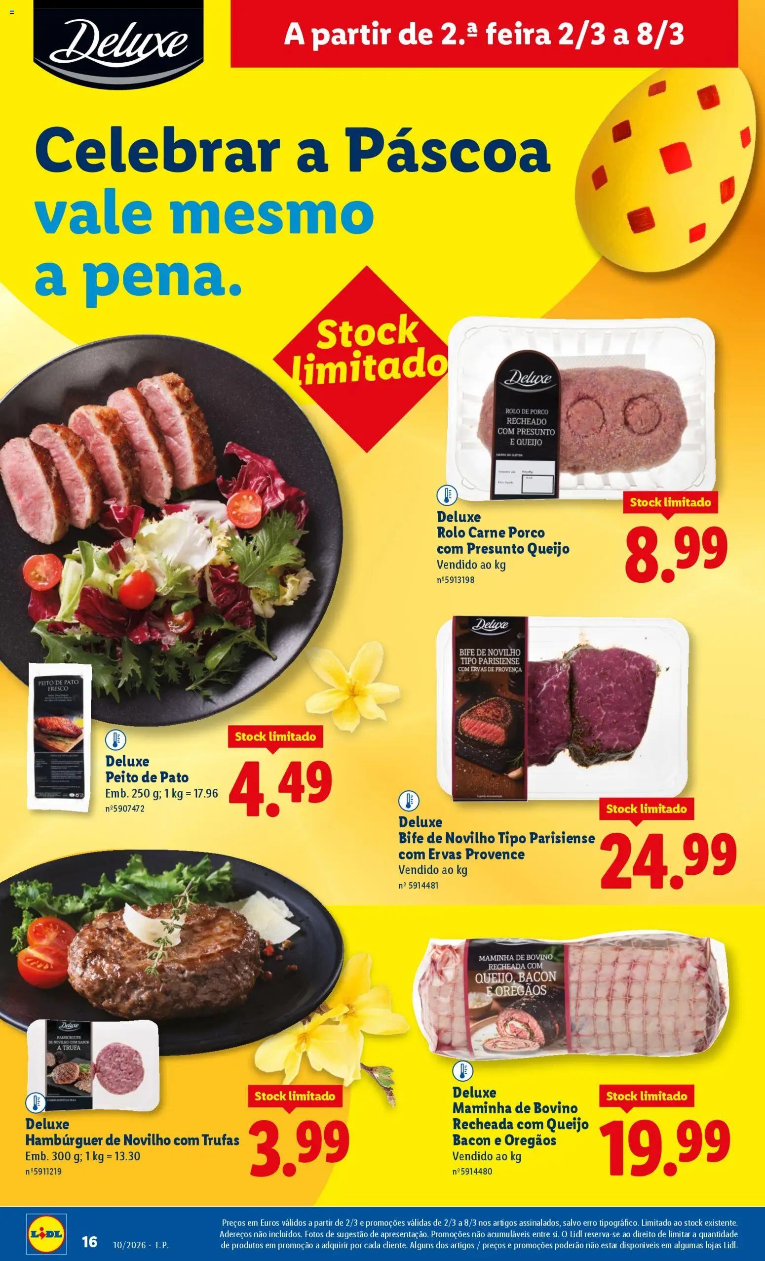Lidl folheto │ válido de 02.03.2026 | Página: 16 | Produtos: Orégãos, Bacon, Queijo, Presunto