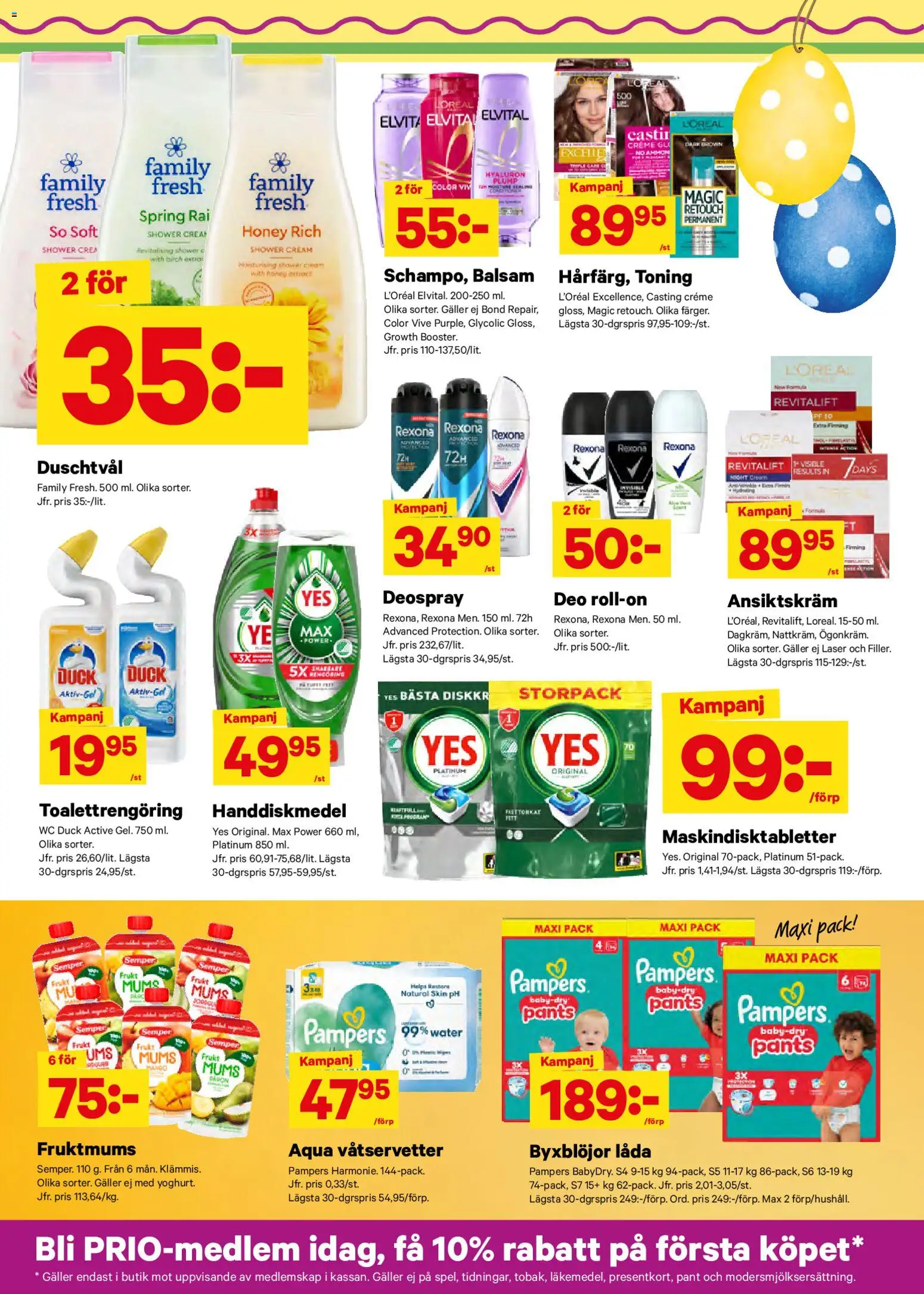 City Gross reklamblad aktuell från 23.03.2026 | Sida: 8 | Produkter: Balsam, Duschtvål, Galler, Ansiktskräm