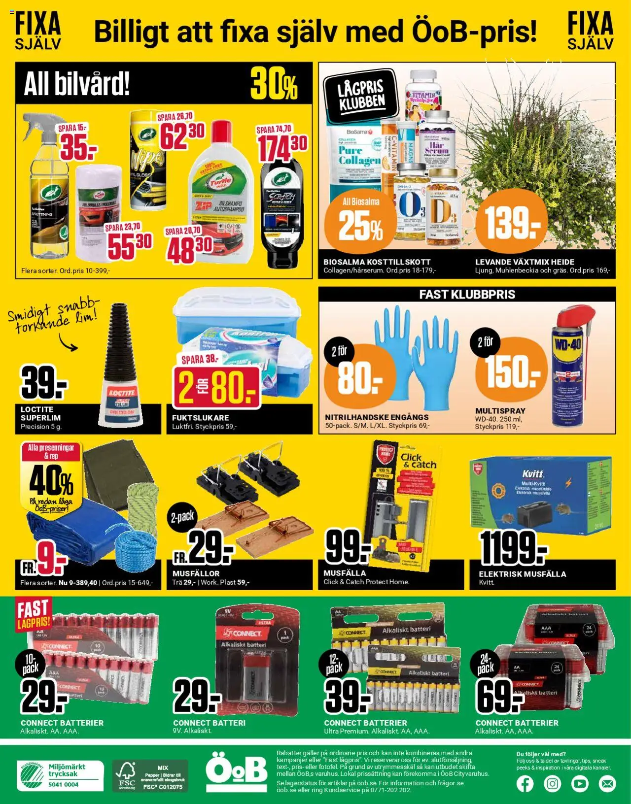 ÖoB reklamblad aktuell från 08.09.2025 | Sida: 12 | Produkter: Galler, Ring, Lim, Musfälla