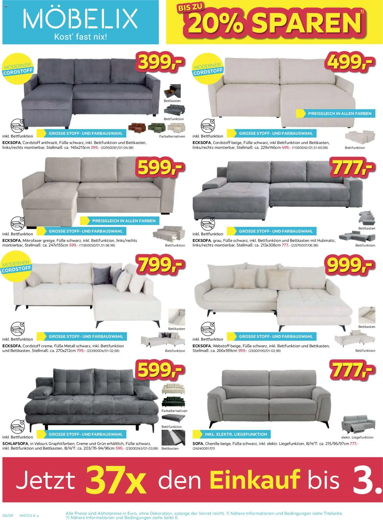 Möbelix Angebote gültig ab 23.02.2026 | Seite: 8 | Produkte: Creme