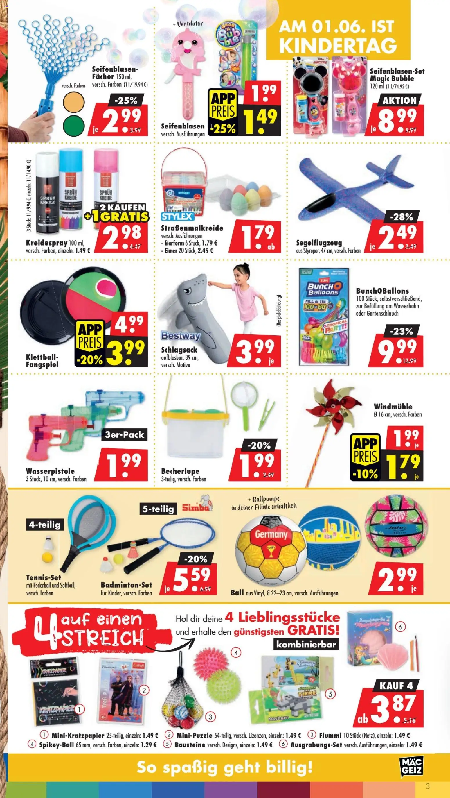 Mäc Geiz Prospekt 	 – gültig ab 27.04.2026 | Seite: 3 | Produkte: Ventilator, Badmintonset