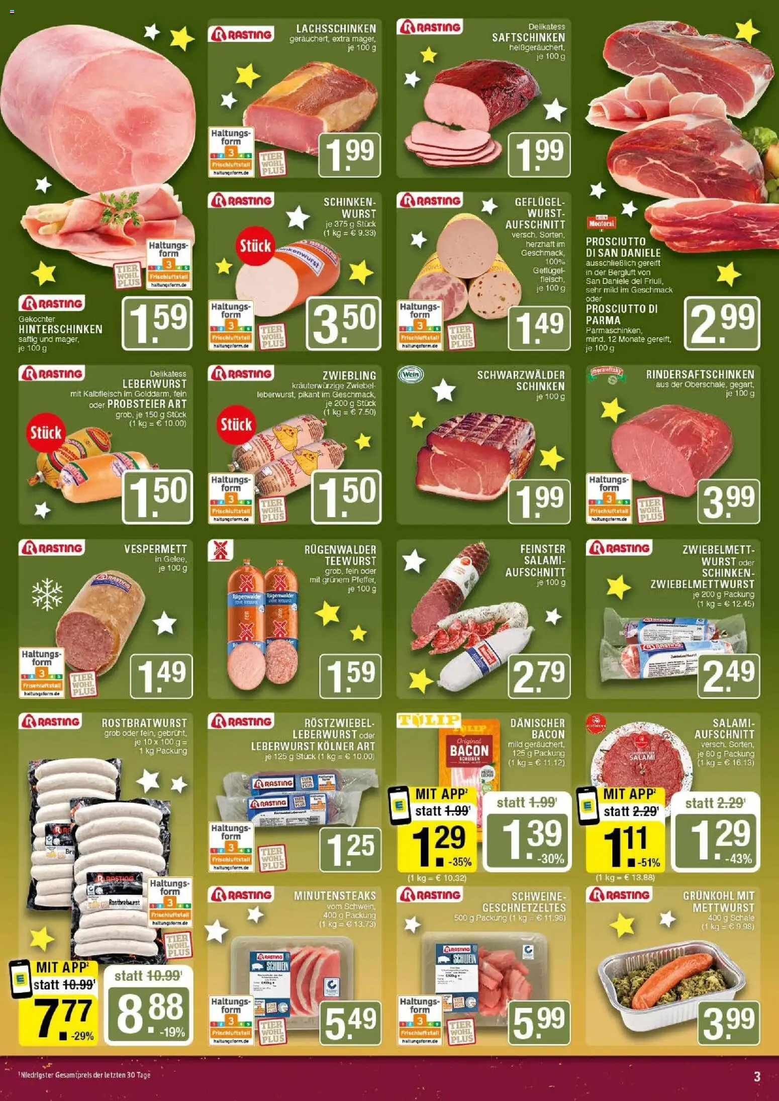 Edeka prospekt Marl	 – gültig ab 15.12.2025 | Seite: 3 | Produkte: Salami, Wein, Steak, Morawitzky