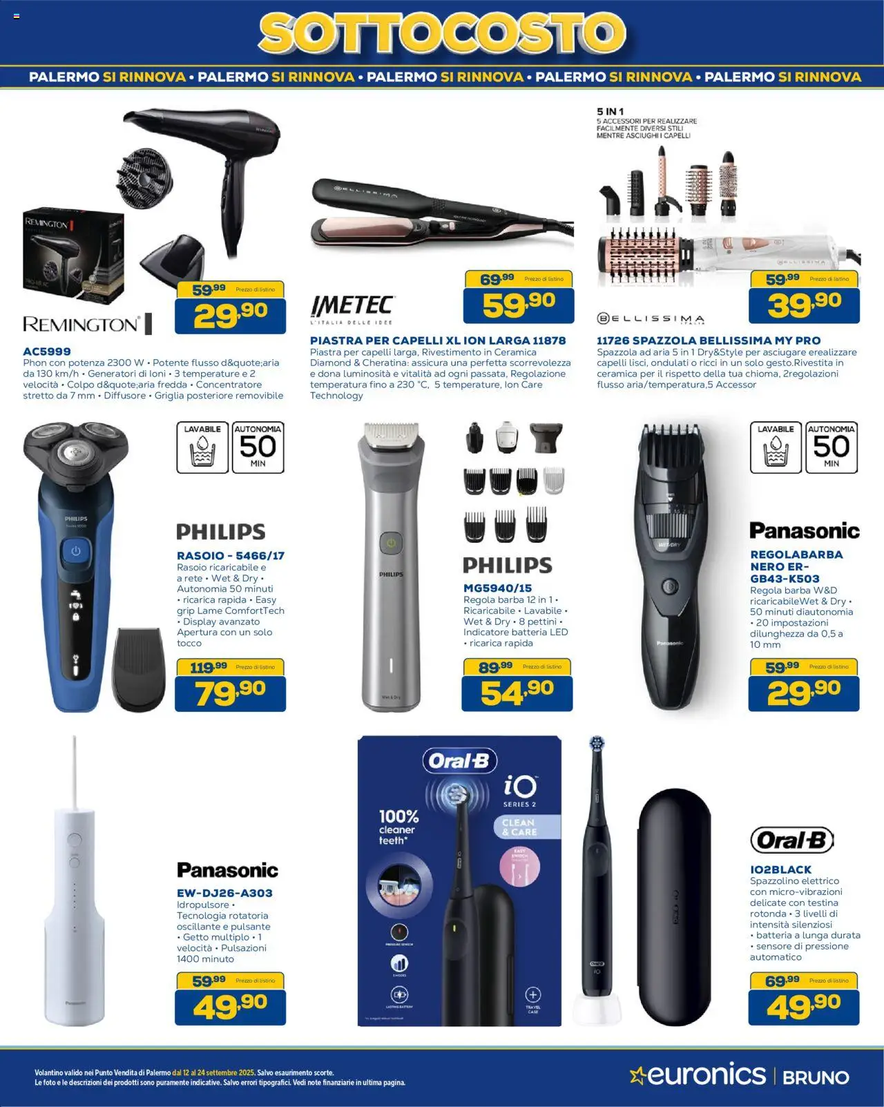 Volantino Euronics del 12.09.2025 | Pagina: 30 | Prodotti: Rasoio, Spazzolino, Spazzolino elettrico, Batteria