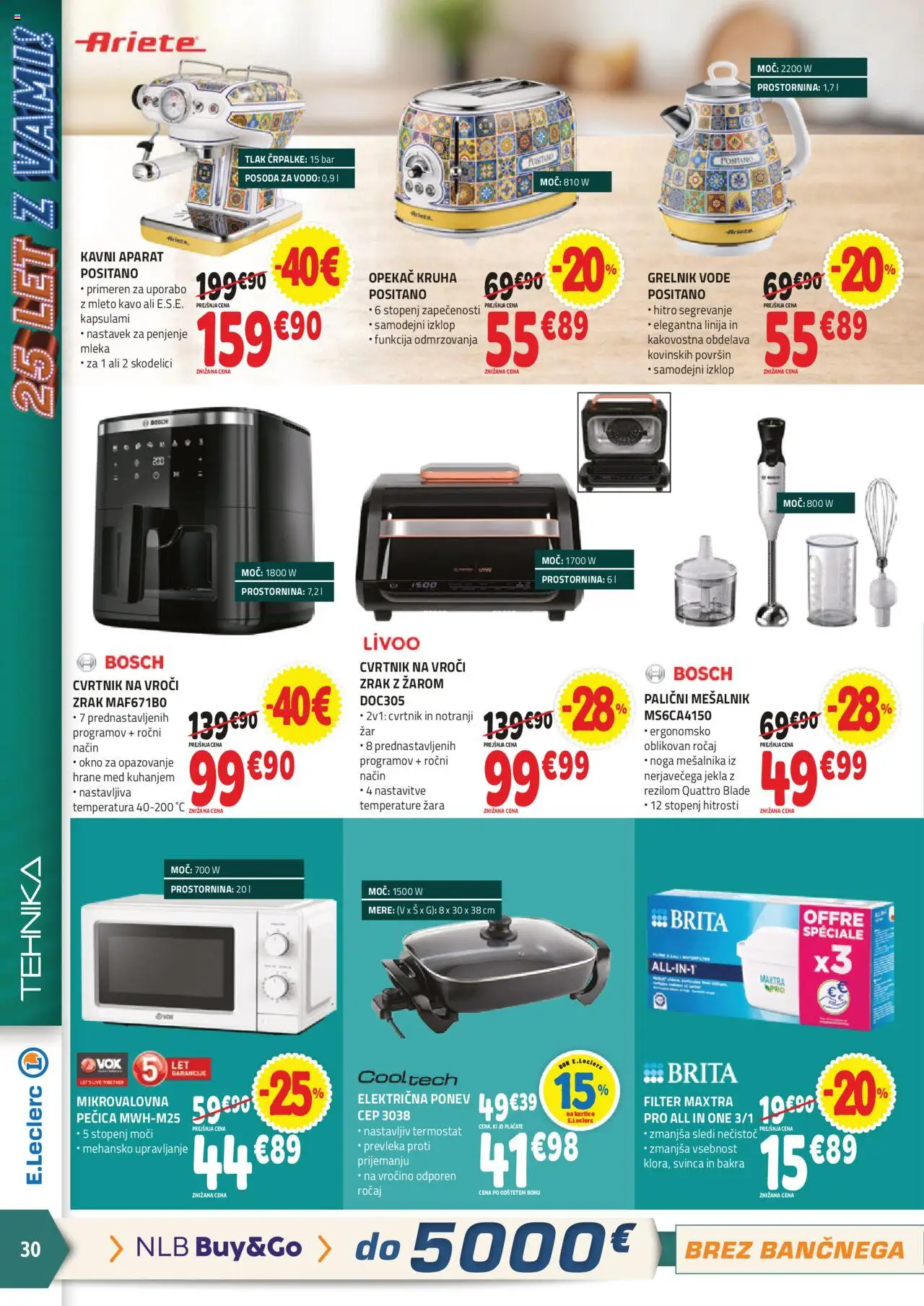 E.leclerc katalog tehnika │ velja od 20.08.2025 | Stran: 4 | Izdelki: Pecica, Termostat, Okno, Grelnik vode