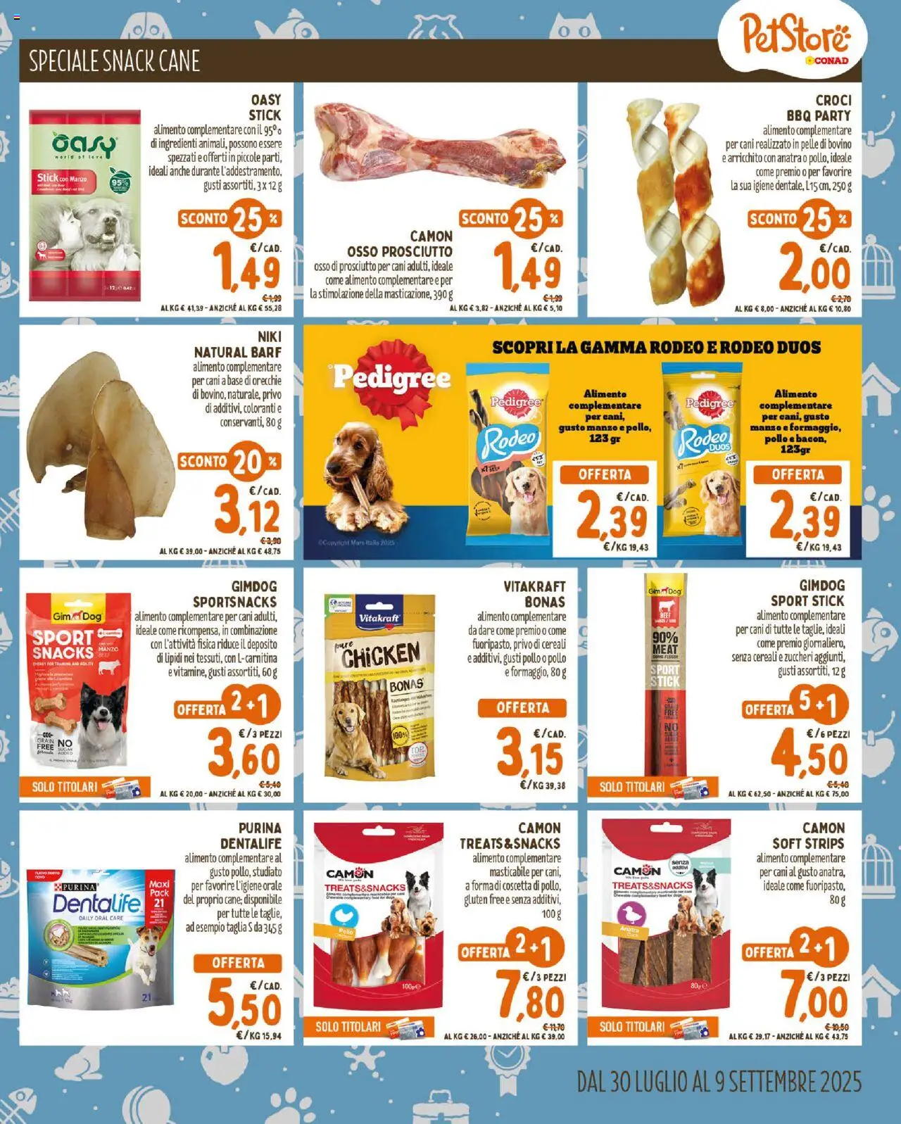 Volantino Conad del 30.07.2025 | Pagina: 7 | Prodotti: Bovino, Pollo, Manzo, Prosciutto