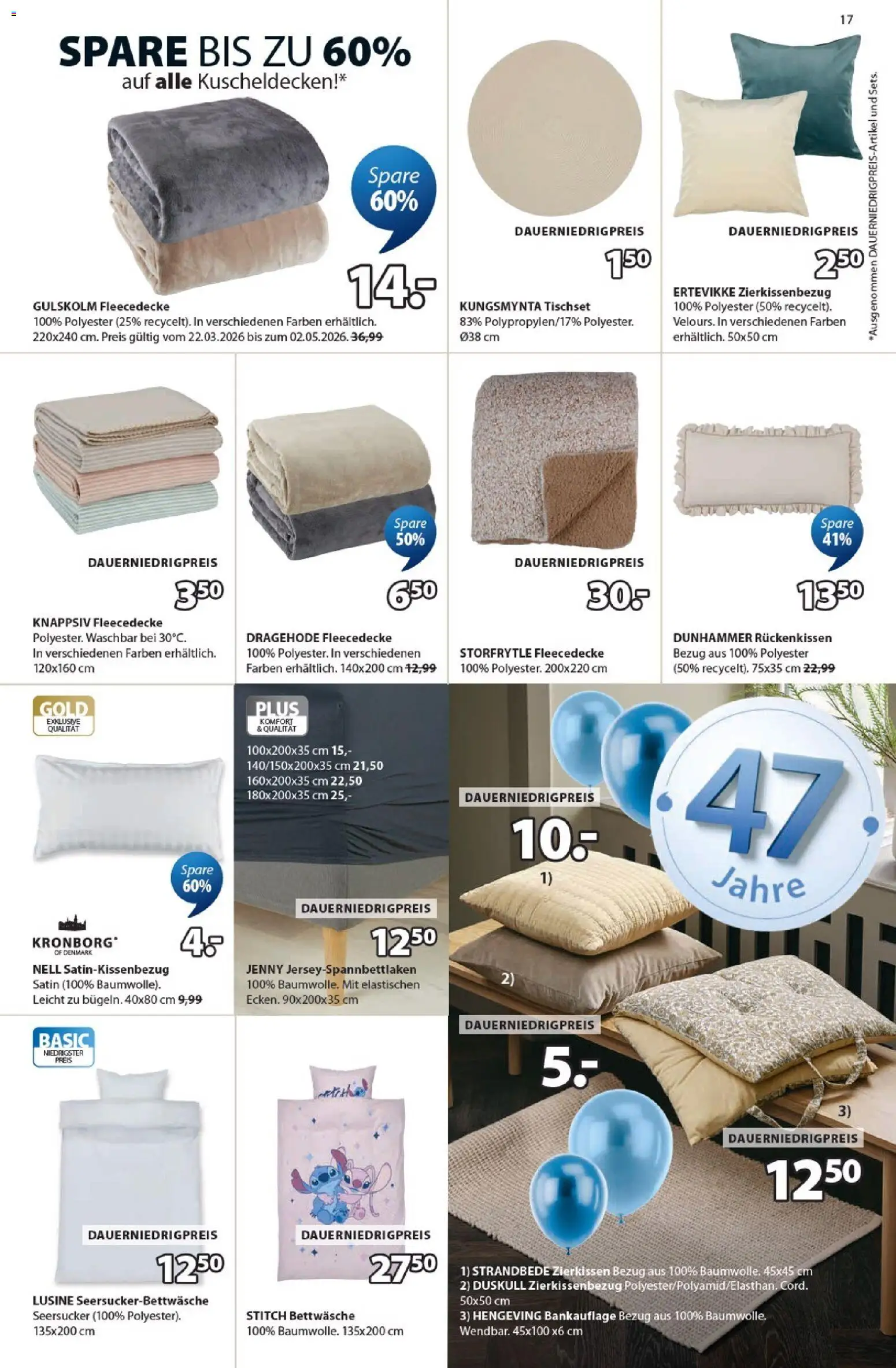 Prospekt JYSK  – gültig ab 15.02.2026 | Seite: 17 | Produkte: Bettwäsche