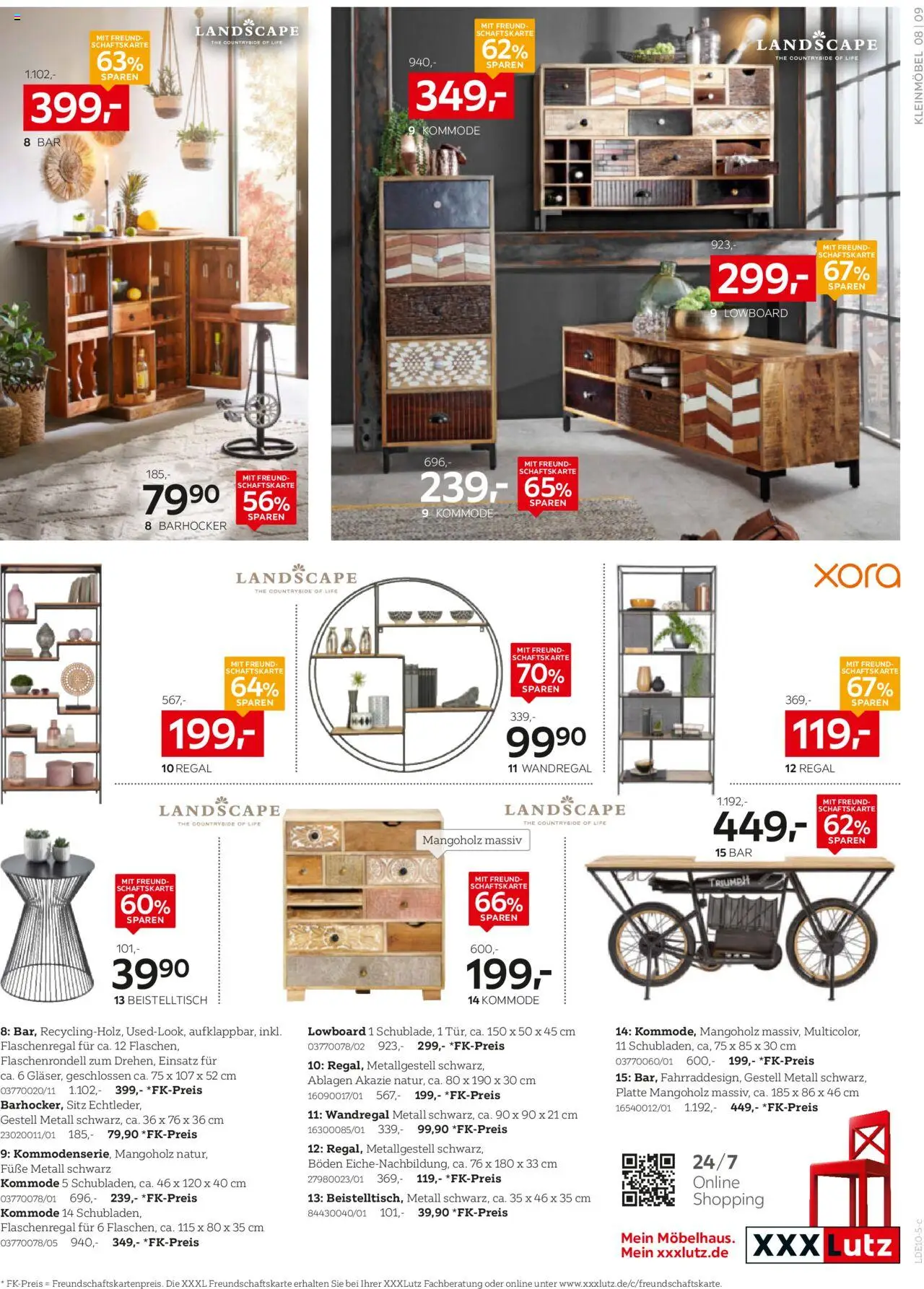 XXXL Lutz Prospekt 	 – gültig ab 12.10.2025 | Seite: 9 | Produkte: Beistelltisch, Wandregal, Kommode, Regal
