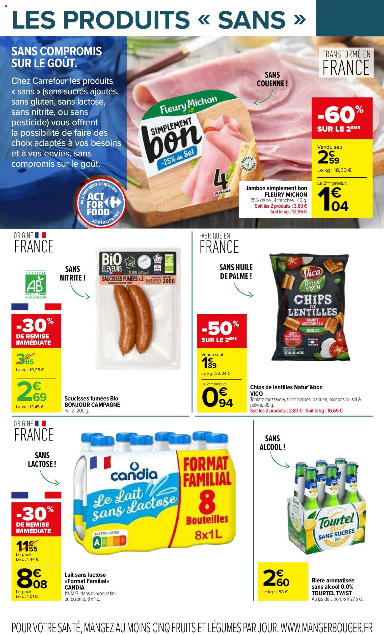 {H1} | Page: 12 | Produits: Lait, Huile, Bière, Chips