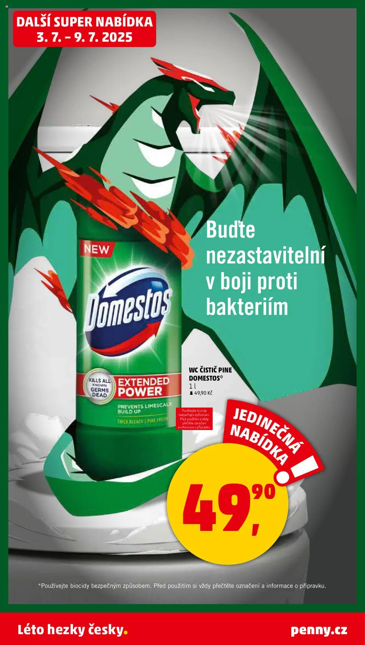 Penny Market leták - Čtvrtečník od 03.07.2025 | Strana: 38 | Produkty: Domestos, Wc, Wc čistič