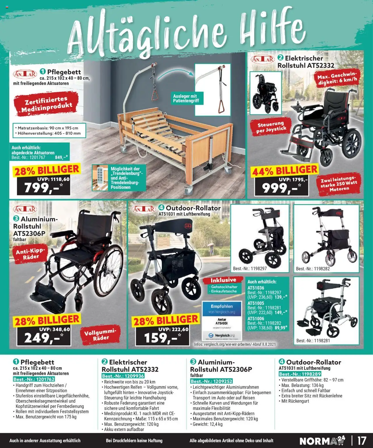Norma - Bestellmagazin gültig ab 01.08.2025 | Seite: 17 | Produkte: Gewicht