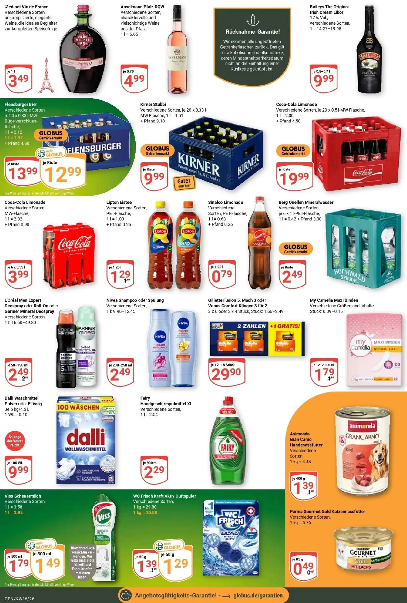 Globus Prospekt Gensingen	 – gültig ab 12.04.2026 | Seite: 5 | Produkte: Limonade, Shampoo, Lachs, Deospray