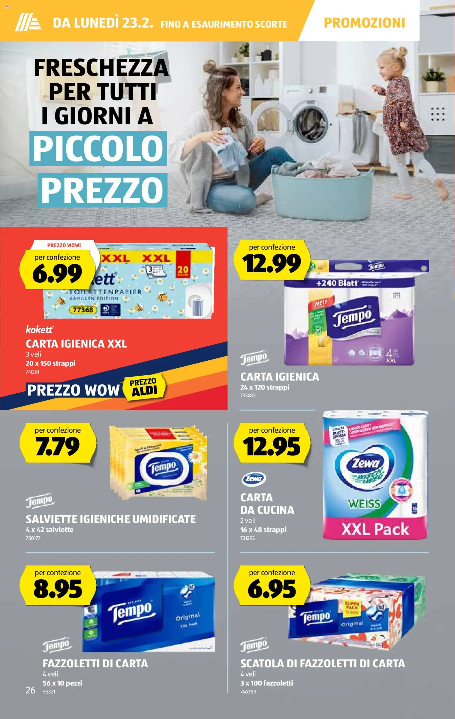 Aldi Aktionen IT – gültig ab 19.02.2026 | Seite: 27 | Produkte: Toilettenpapier
