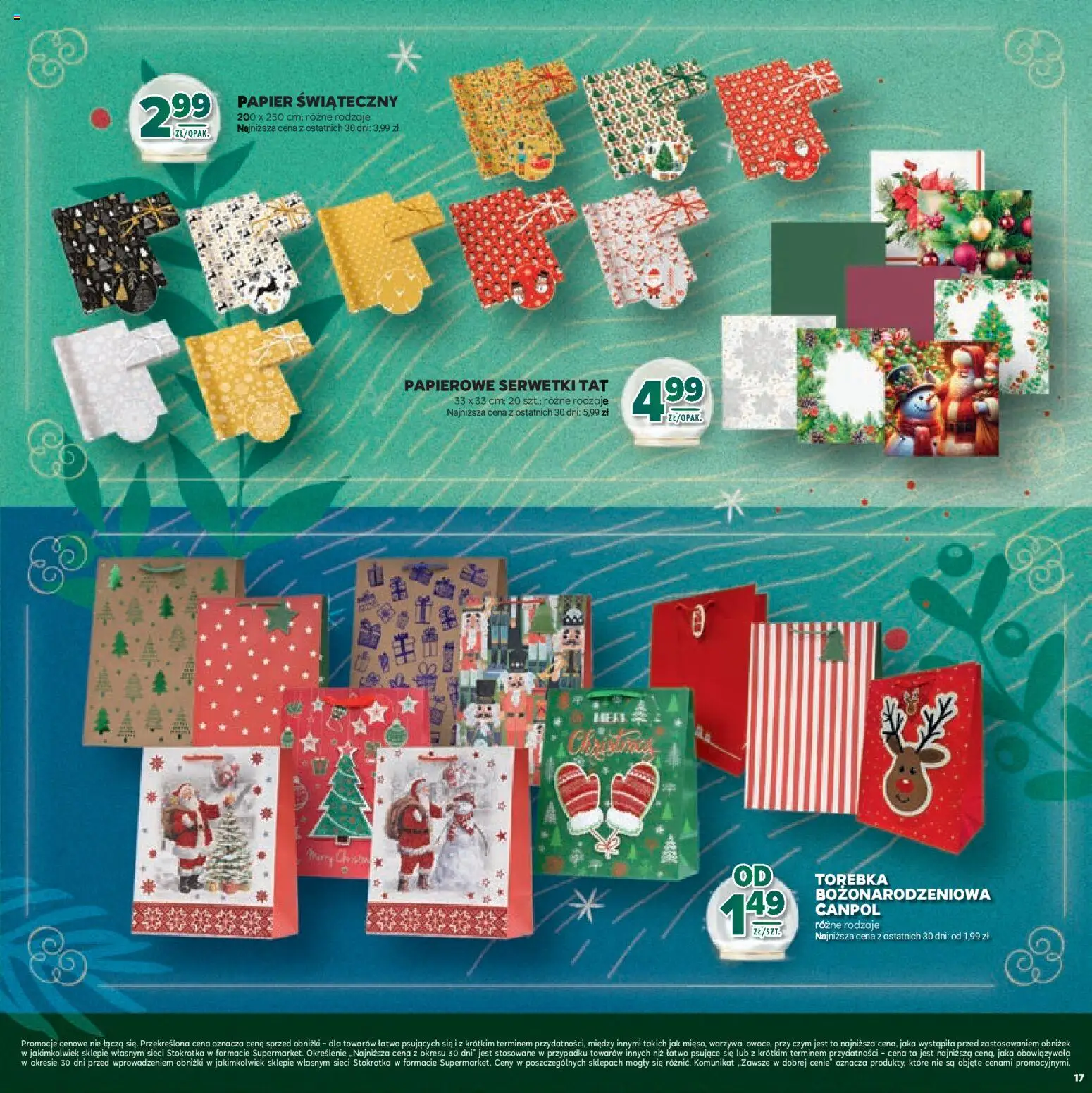 Stokrotka Gazetka - Boże Narodzenie od 11.12.2025 | Strona: 17 | Produkty: Torebka, Stokrotka