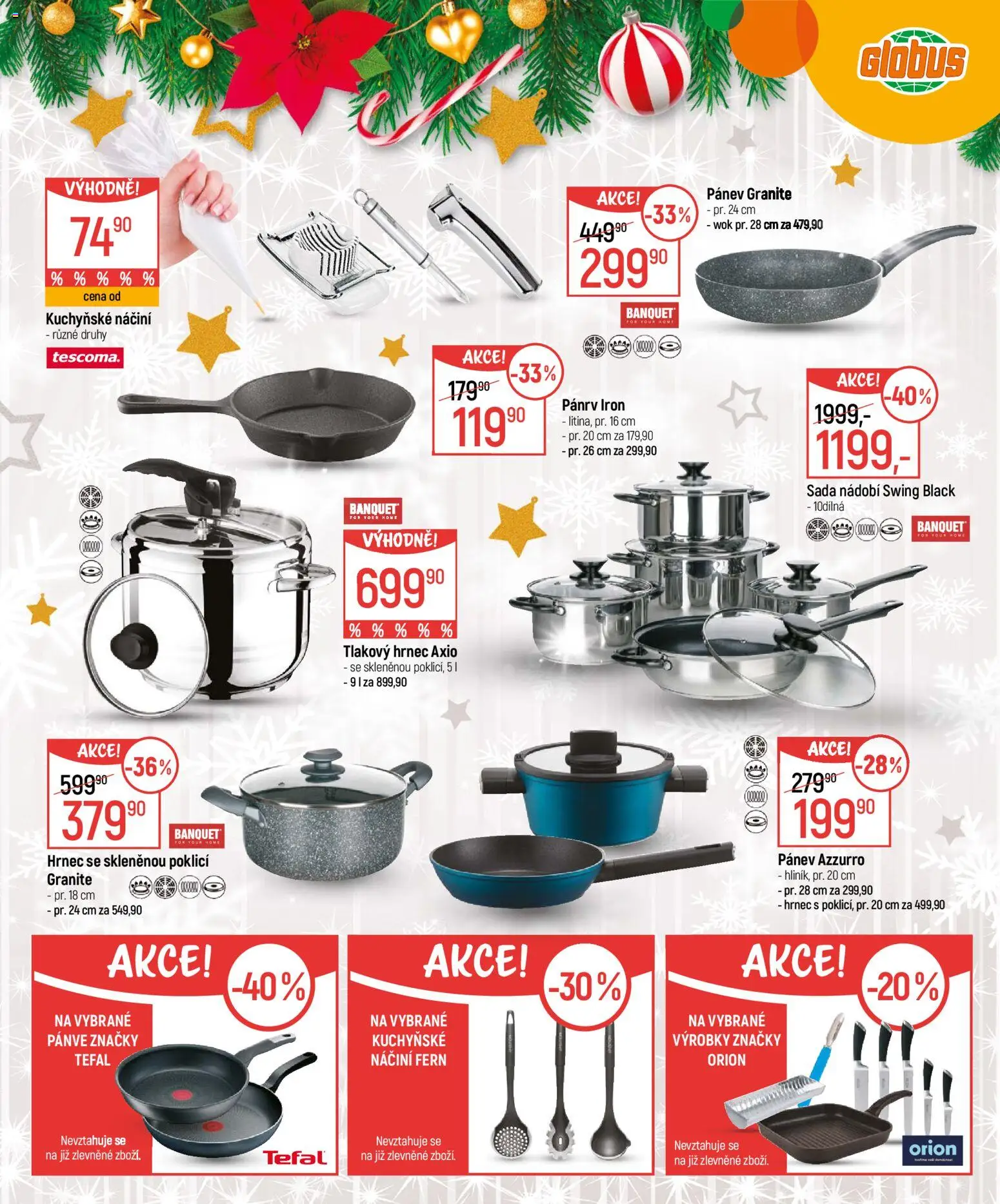 Globus leták - Praha-Štěrboholy  od 26.11.2025 | Strana: 3 | Produkty: Globus, Sada nádobí, Hrnec, Tefal