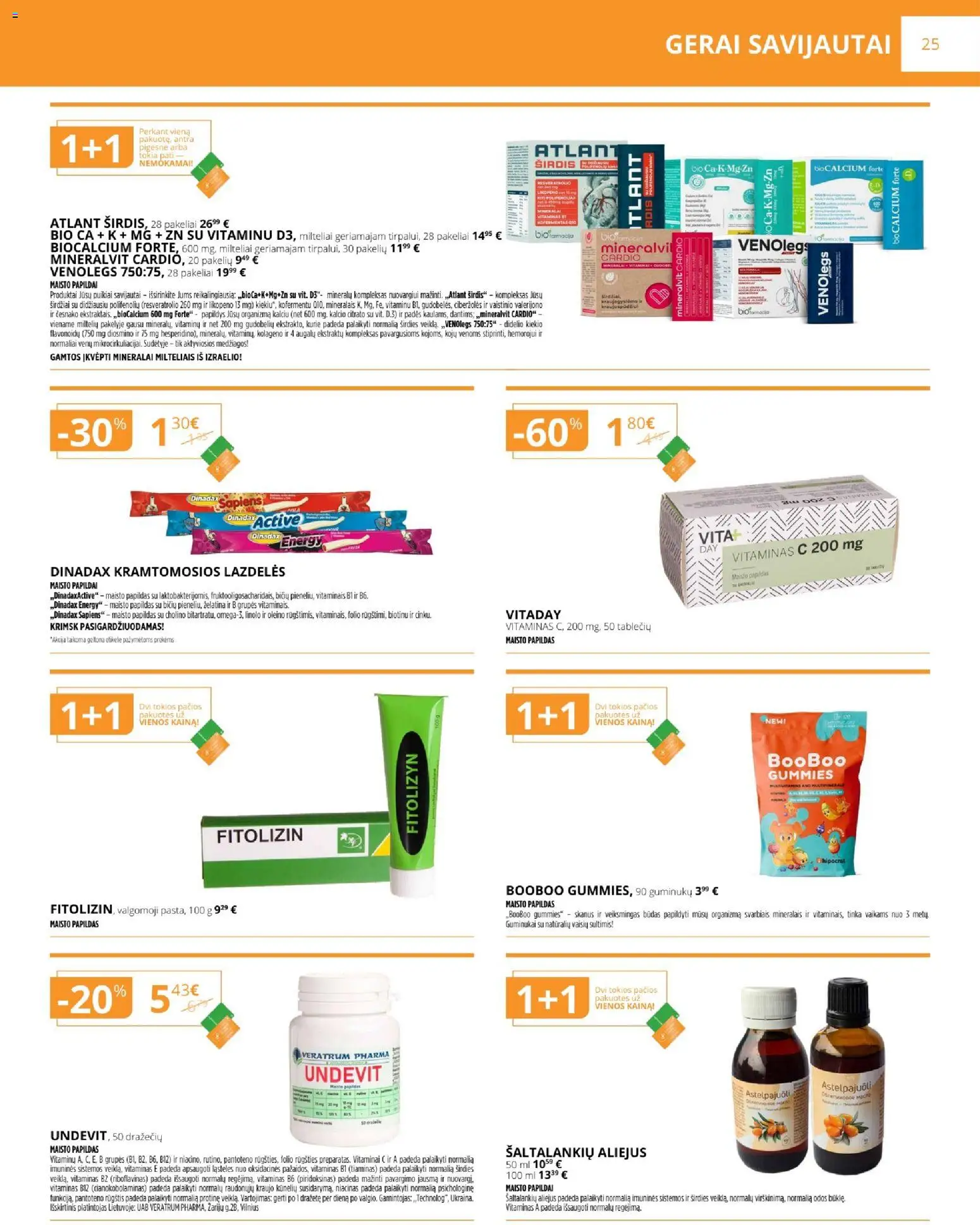 Gintarinė akcijos nuo 01.01.2026 | Puslapis: 25