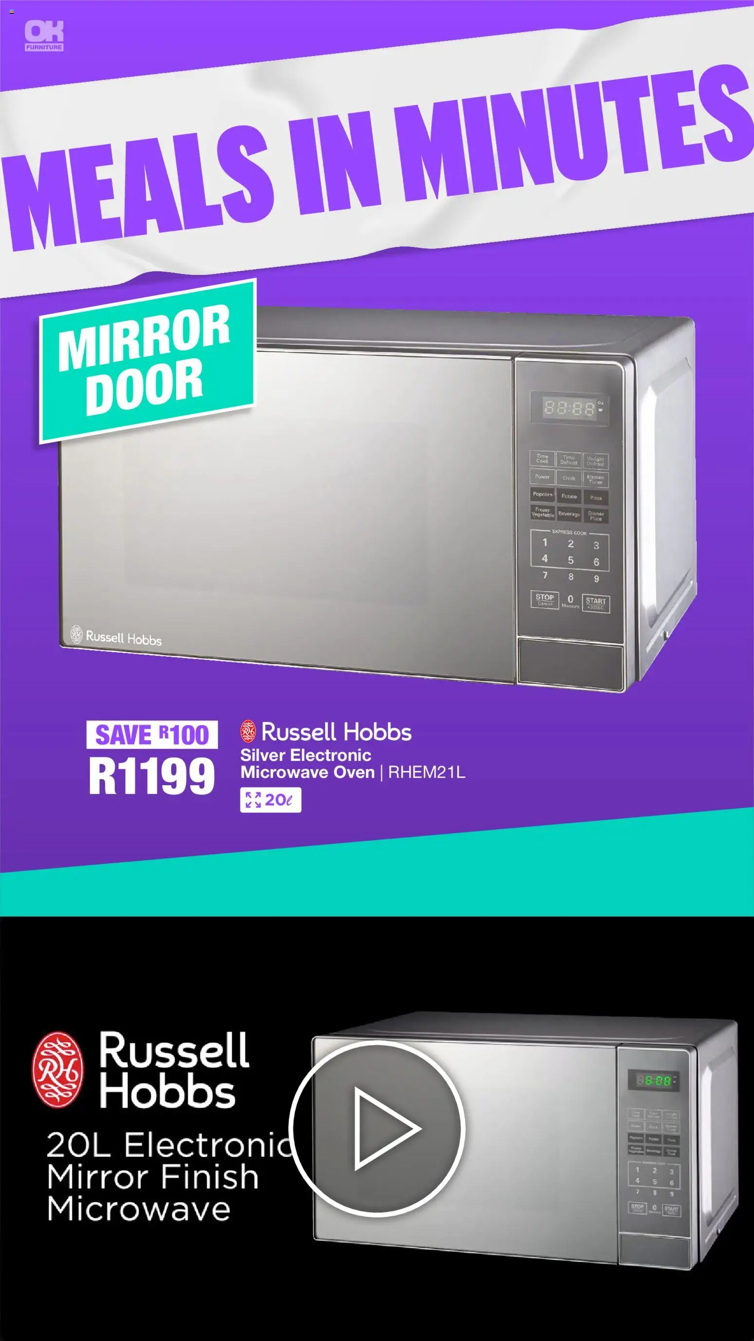 New OK Furniture catalogue – valid from 05.01.2026 | Page: 4 | Products: Oven, Microwave oven, Microwave, Popcorn