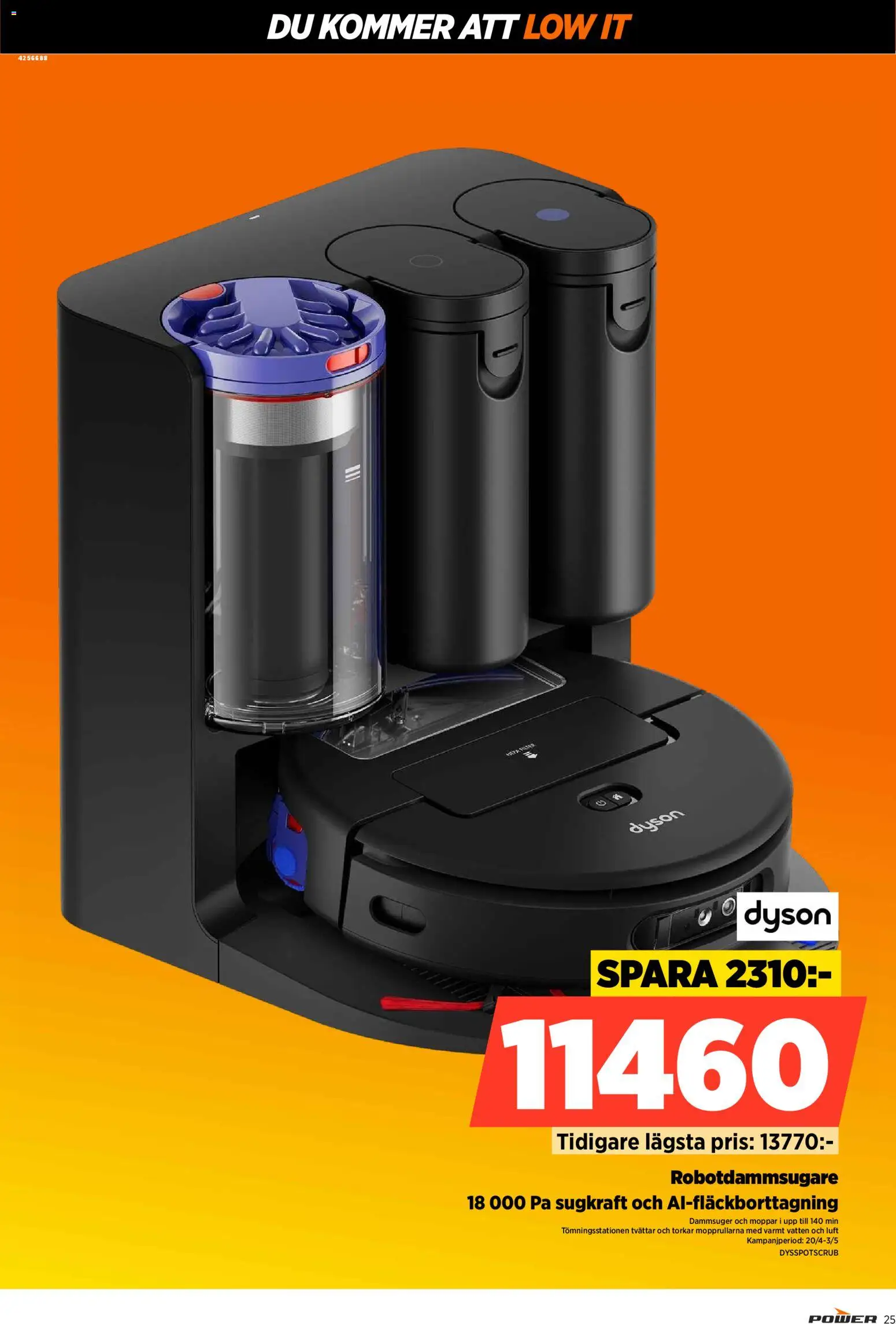 Power reklamblad aktuell från 20.04.2026 | Sida: 25 | Produkter: Robotdammsugare