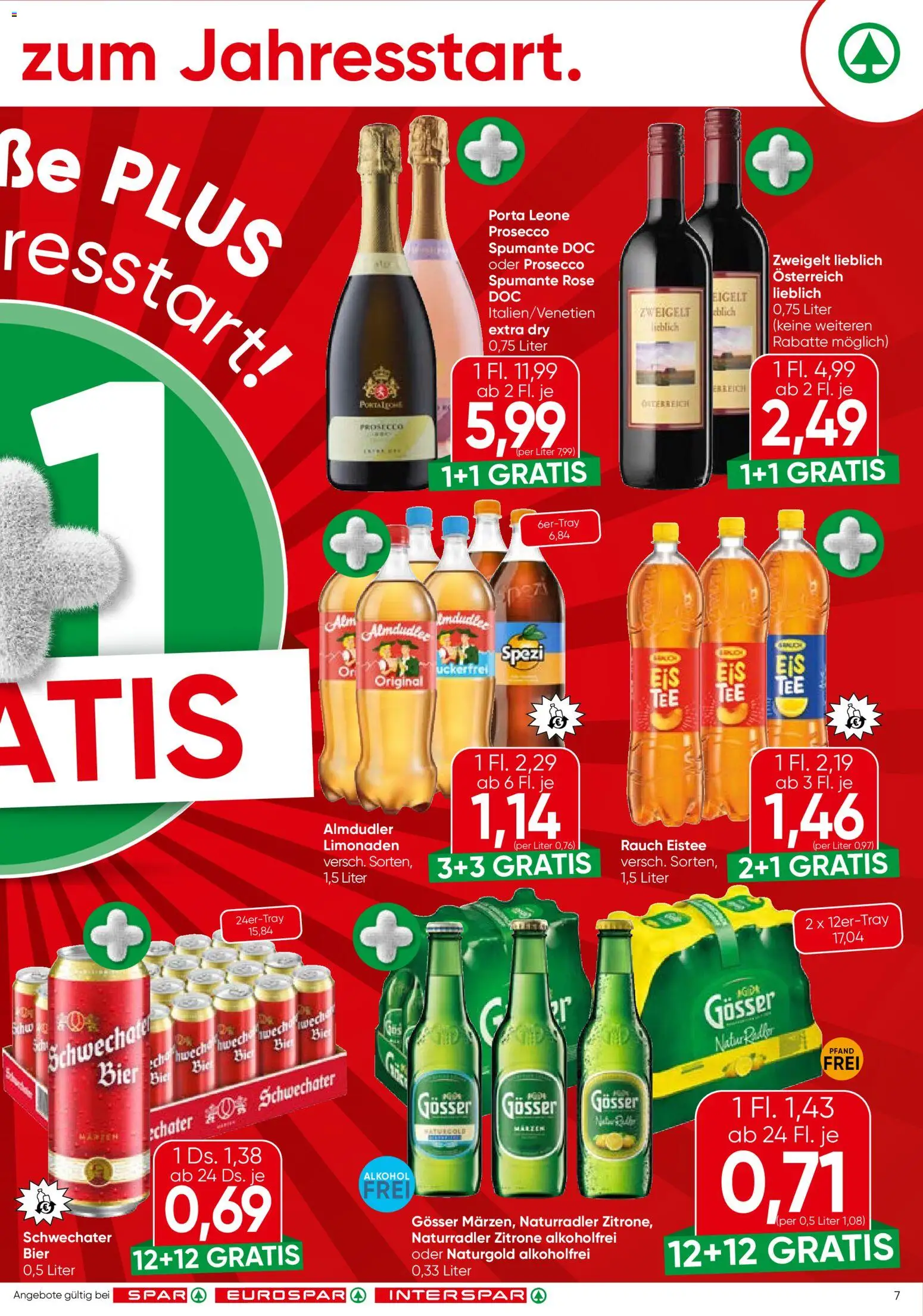 Spar Flugblatt - Wien gültig ab 15.01.2026 | Seite: 7 | Produkte: Zitrone, Bier