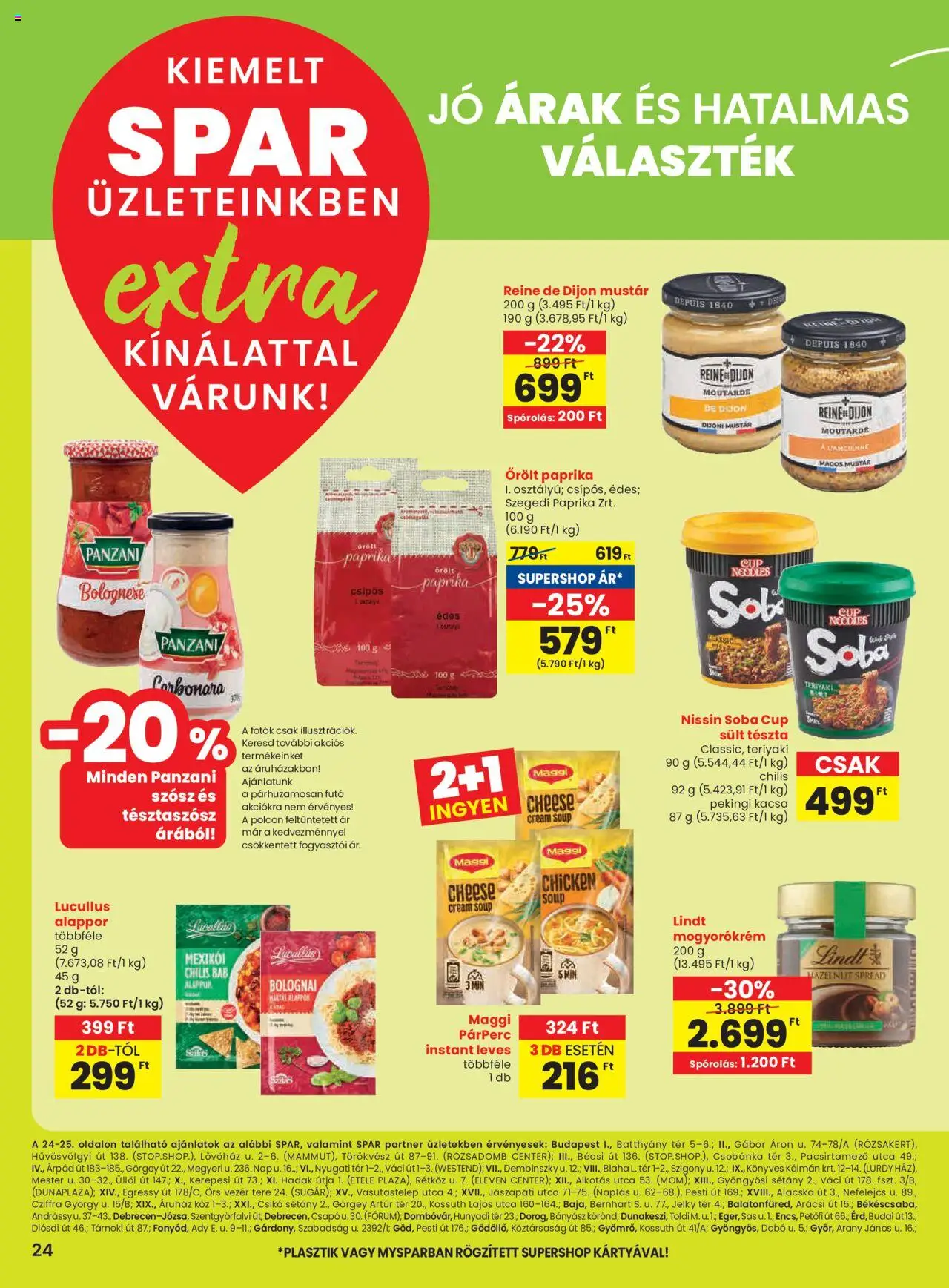 Spar akciós ujság - amely érvényes a következő dátumtól: 09.10.2025 | Oldal: 5 | Termékek: Maggi, Mustár, Mogyorókrém, Szósz