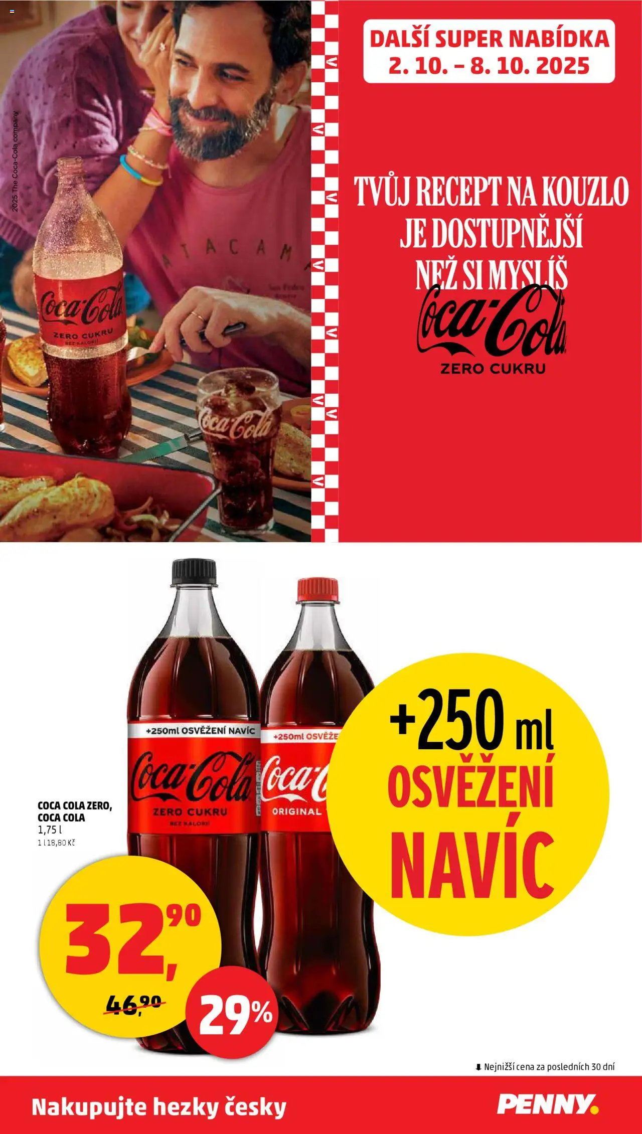 Penny Market leták - Čtvrtečník od 02.10.2025 | Strana: 37 | Produkty: Coca cola, Coca Cola Zero, Cola