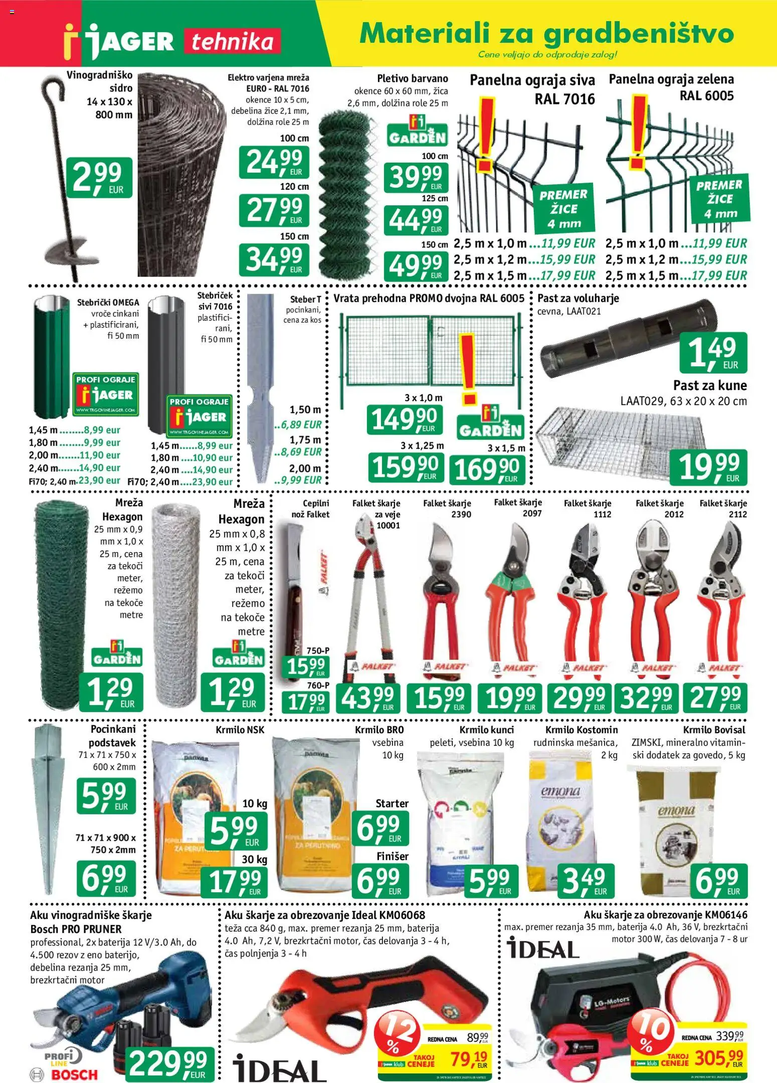 Novi Jager katalog ponudbe – veljaven od 10.12.2025 | Stran: 2 | Izdelki: Baterija, Nož, Kos, Zelena