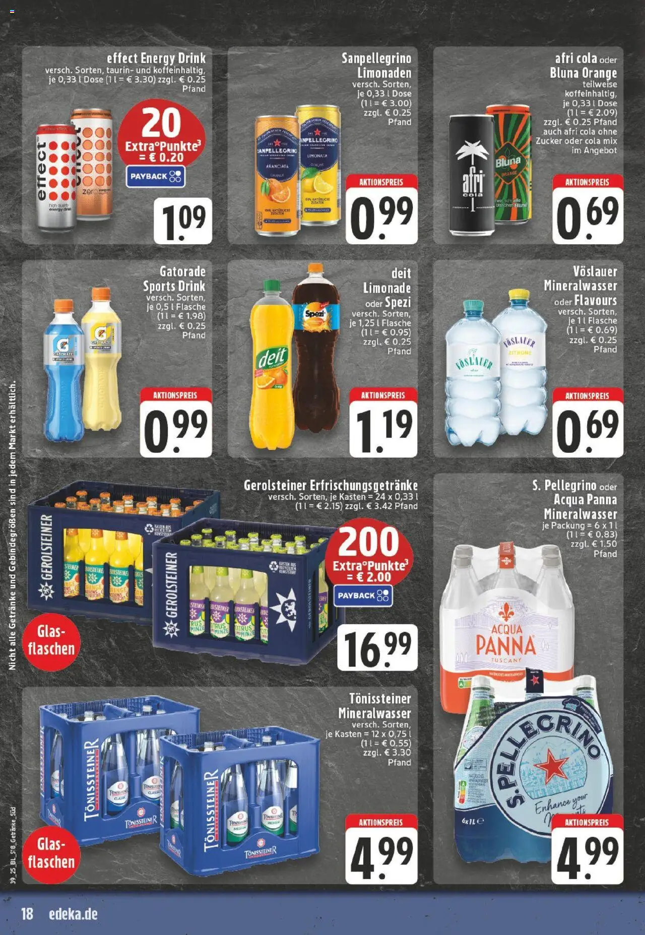 HIT - Mecklenburg-Vorpommern – gültig ab 22.09.2025 | Seite: 18 | Produkte: Cola, Limonade, Zucker, Gerolsteiner