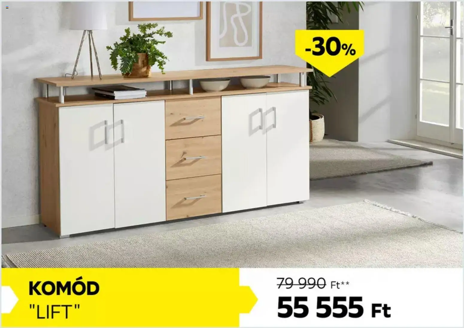 Möbelix akciós ujság - amely érvényes a következő dátumtól: 30.10.2025 | Oldal: 10 | Termékek: Komód