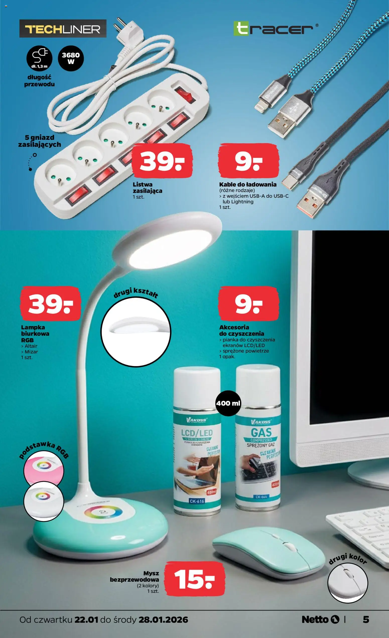 Netto gazetka - Non Food od 22.01.2026 | Strona: 5 | Produkty: Mysz