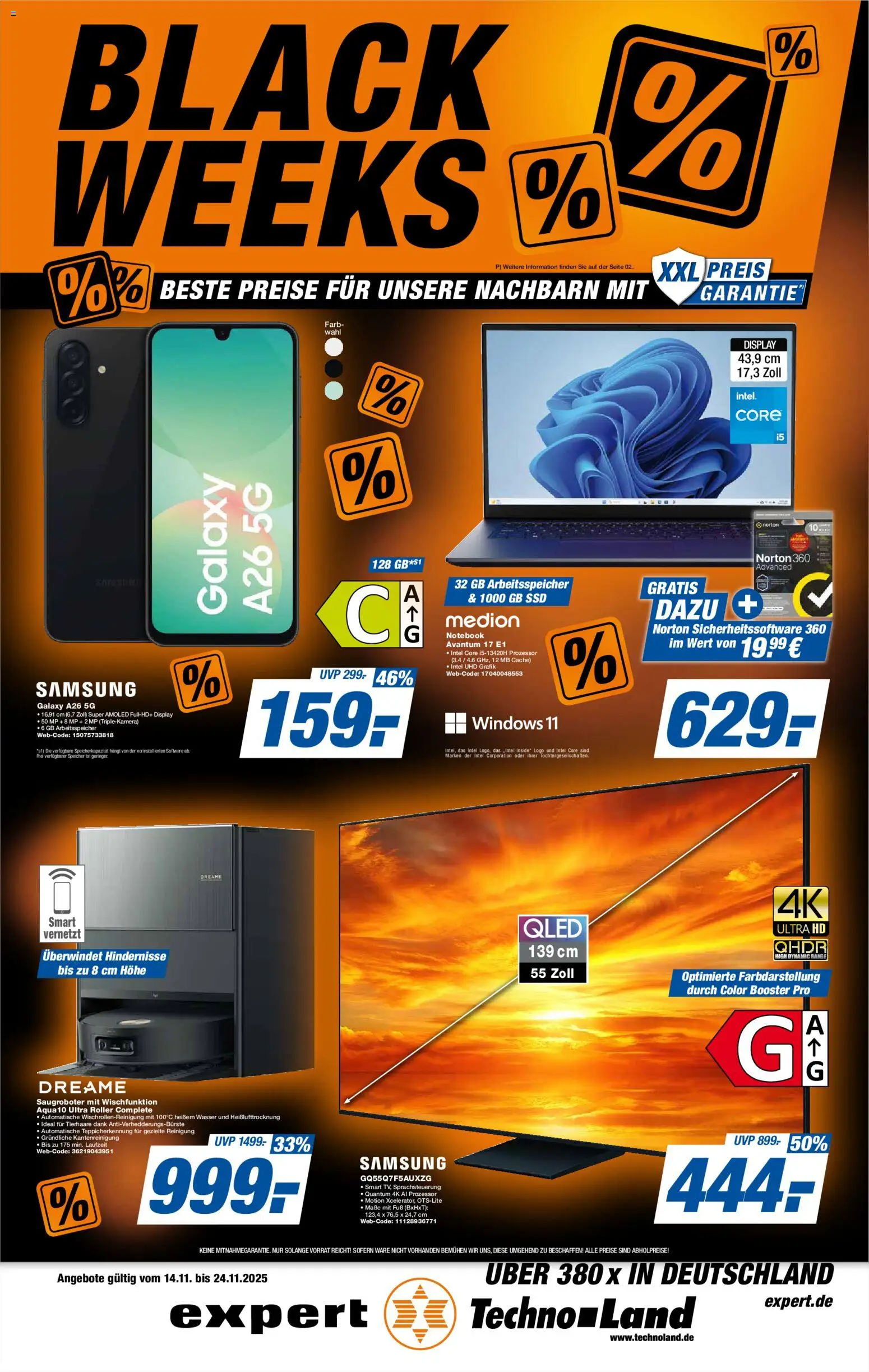 Expert - Black Friday – gültig ab 21.11.2025 | Seite: 10 | Produkte: Samsung, Wasser, Notebook