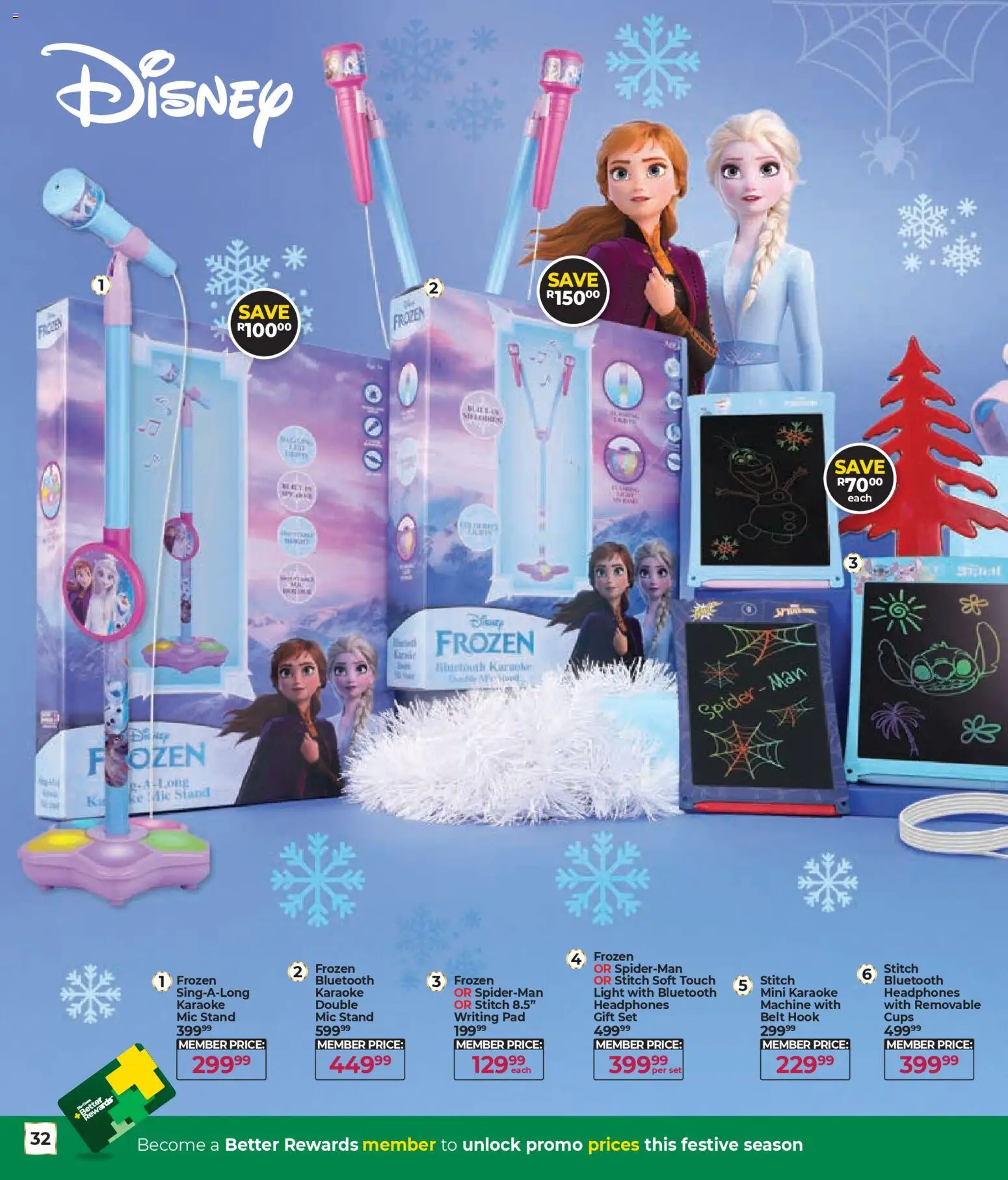 New Dis-Chem catalogue – valid from 29.10.2025 | Page: 32 | Products: Headphones, Belt, Light