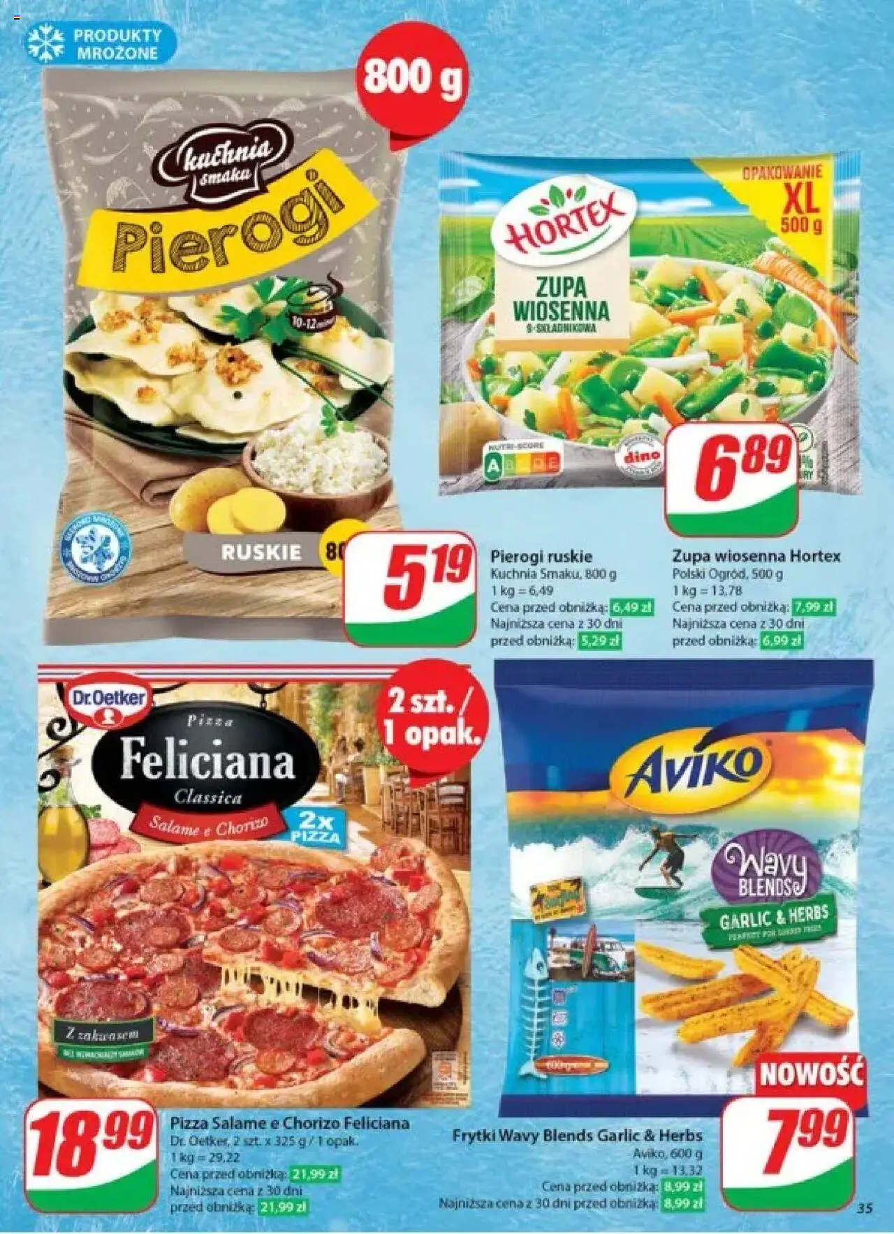 Dino Gazetka od 28.05.2025 | Strona: 35 | Produkty: Pierogi, Zupa, Pizza, Frytki