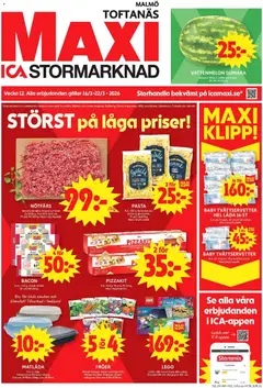 ICA Maxi - Malmö - Förhandsvisning av reklamblad från butik ICA Maxi aktuell från 16.03.2026