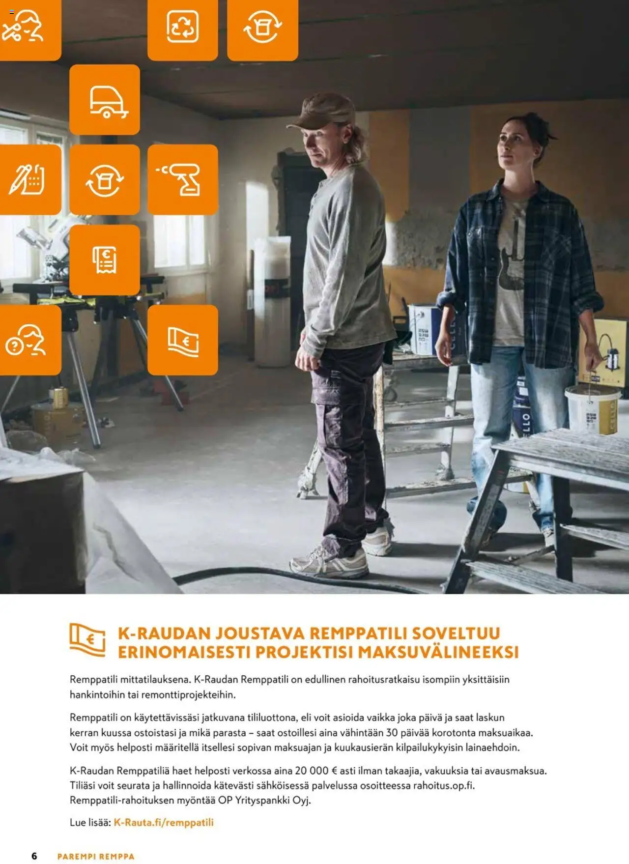 K-Rauta - K-Raudan palvelut sujuvaan remonttiin – voimassa 08.01.2024 alkaen | Sivu: 6